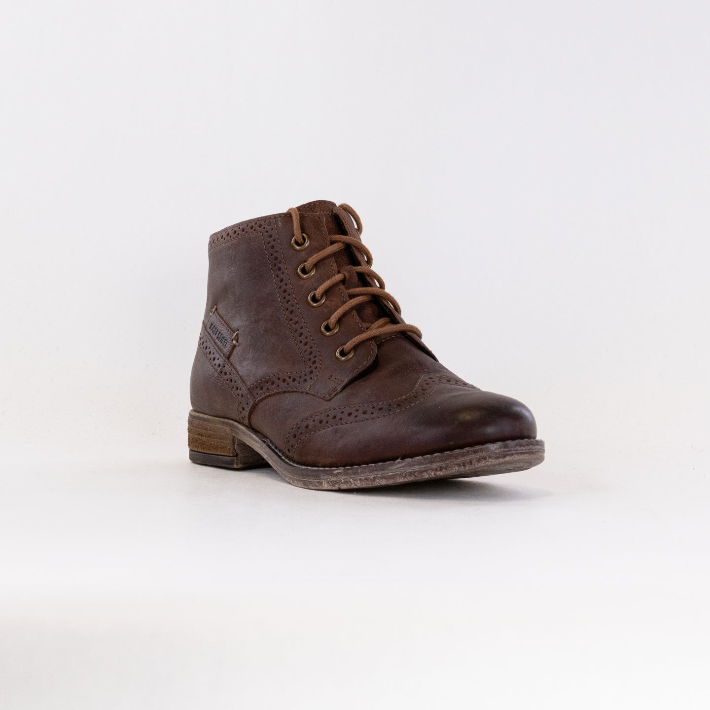Josef Seibel Women's Sienna 74 Camel Full - Grain Leather Wingtip Boots