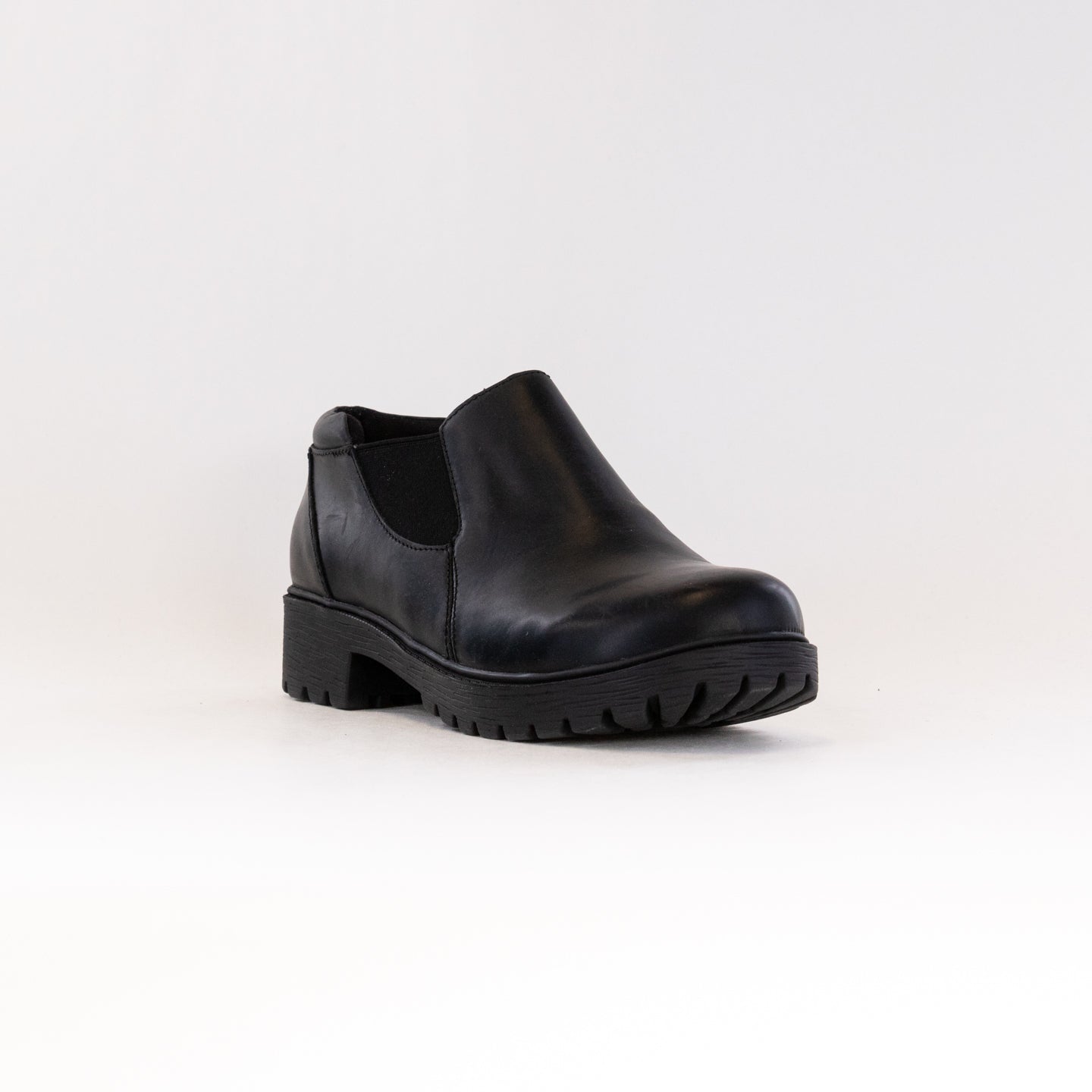 Women's Alegria Ramona Black Oiled Leather Stylish Shootie Shoes