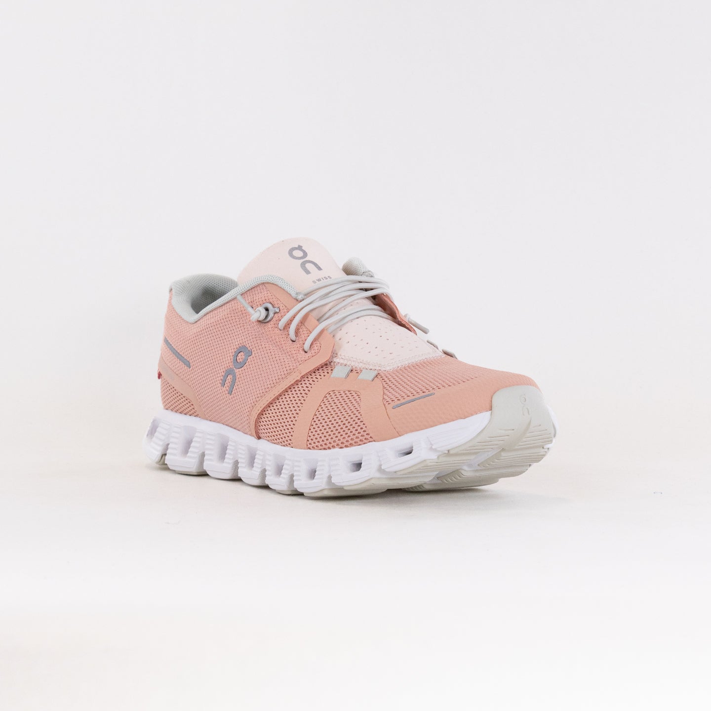 On Women's Cloud 5 Running Shoes - Rose/Shell Colorway