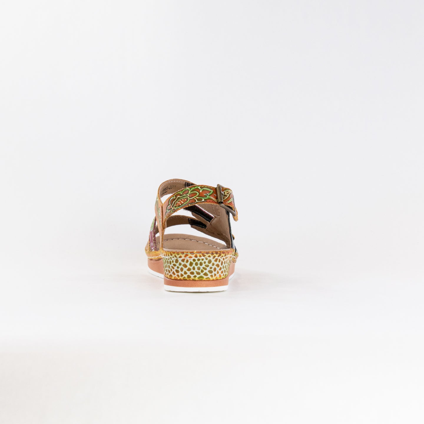 Spring Step Women's Camel Multi Sumacah Hand - painted Leather Sandals