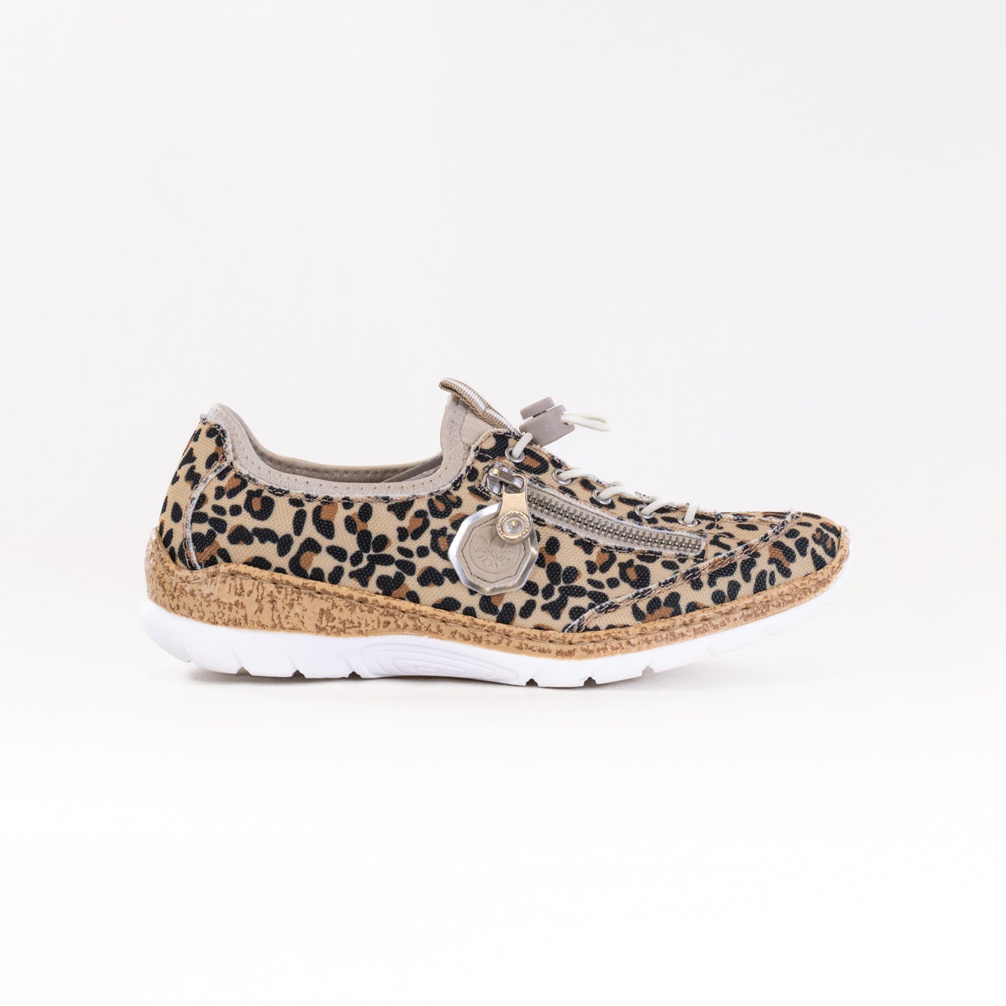 Rieker Women's Nitka N4263 Casual Sneakers with Leopard Print Design