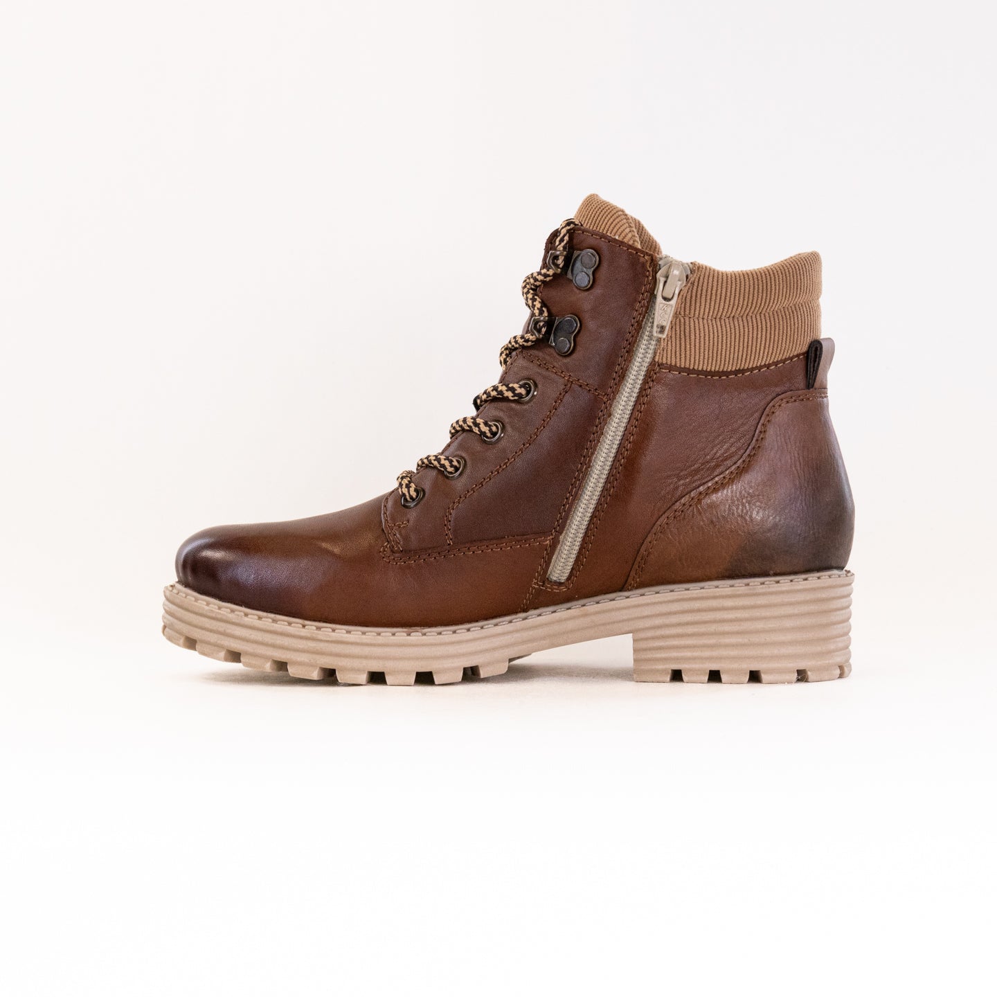 Stylish Women's Brown Remonte D0W75-22 Lace-up Outdoor Boots