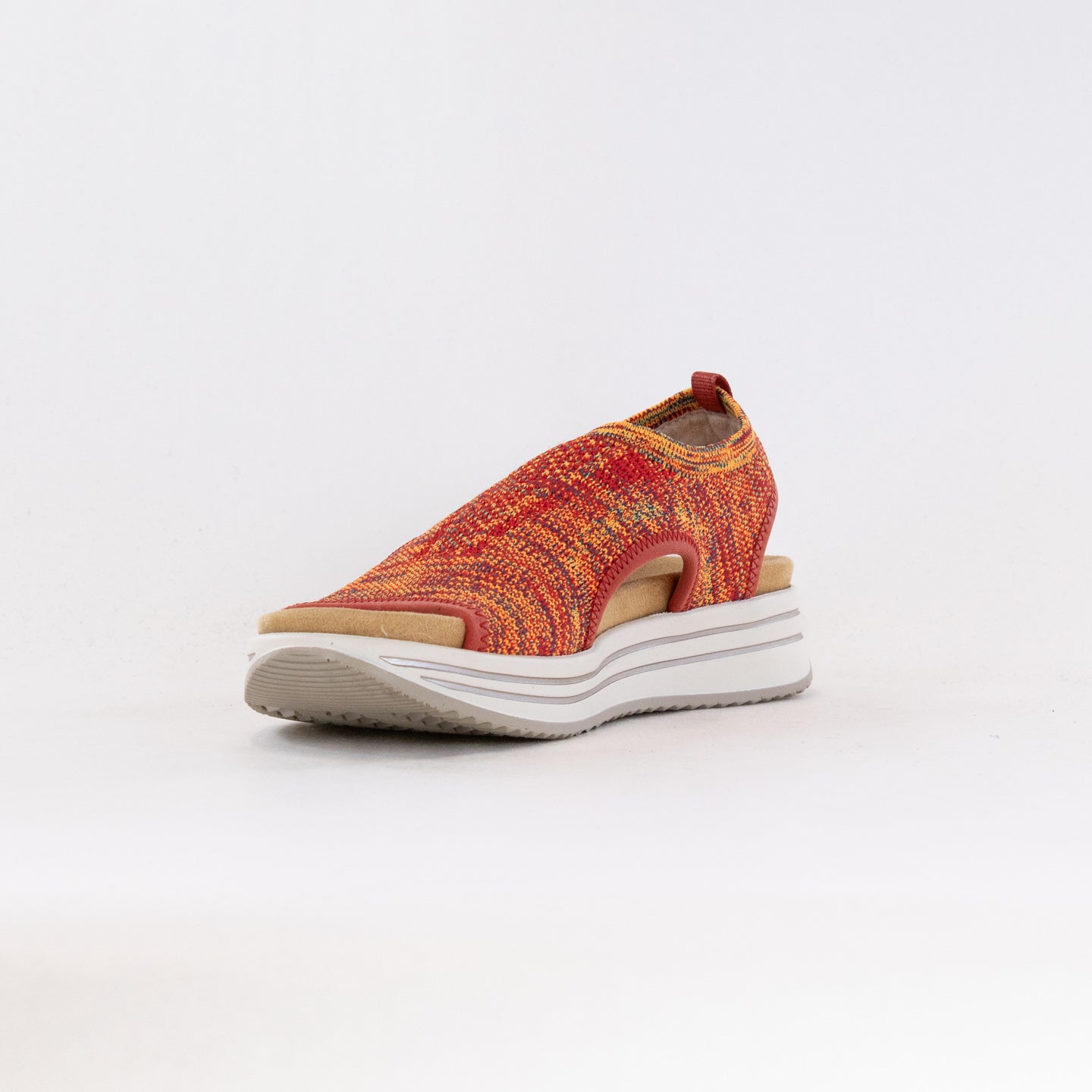 Remonte Jocelyn R2955 Women's Orange Stretch Slip-on Platform Shoes