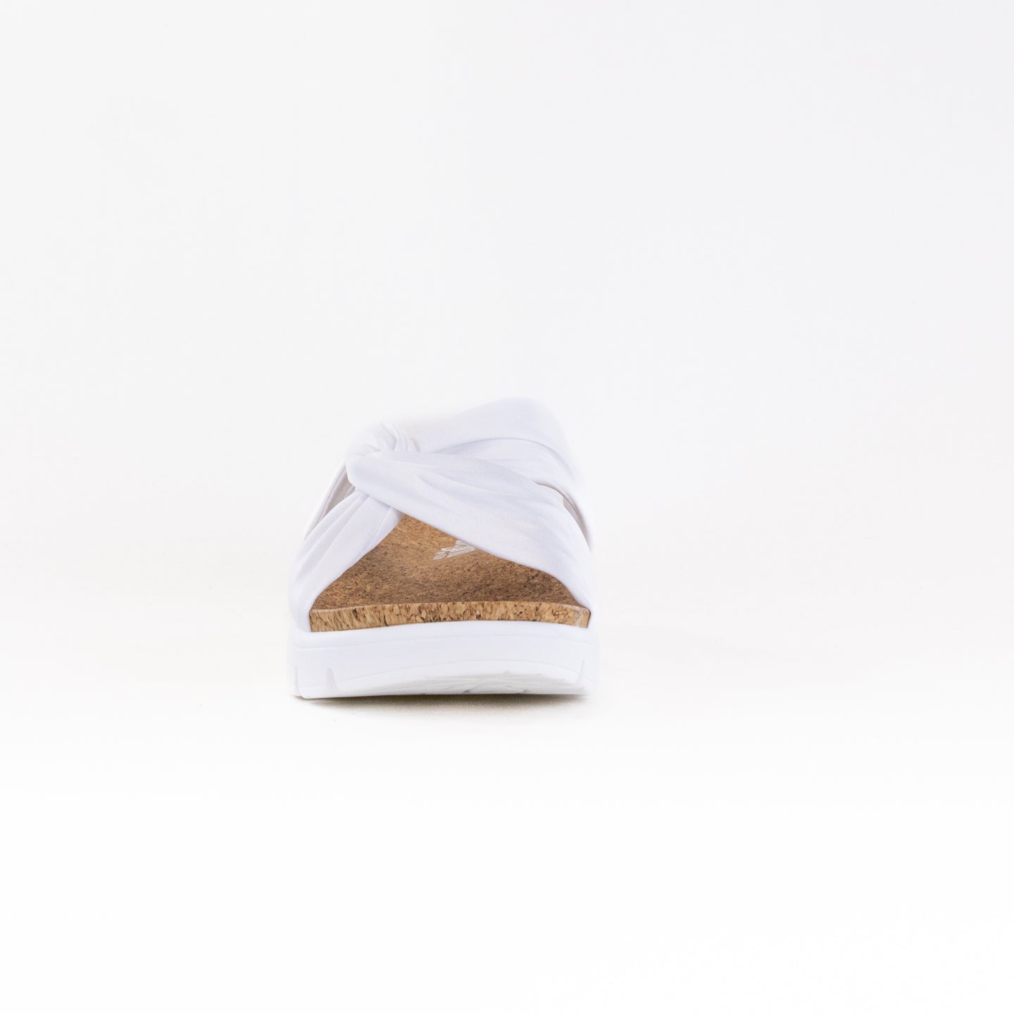 Women's Elegant White Alegria Rylie Knotted Slides