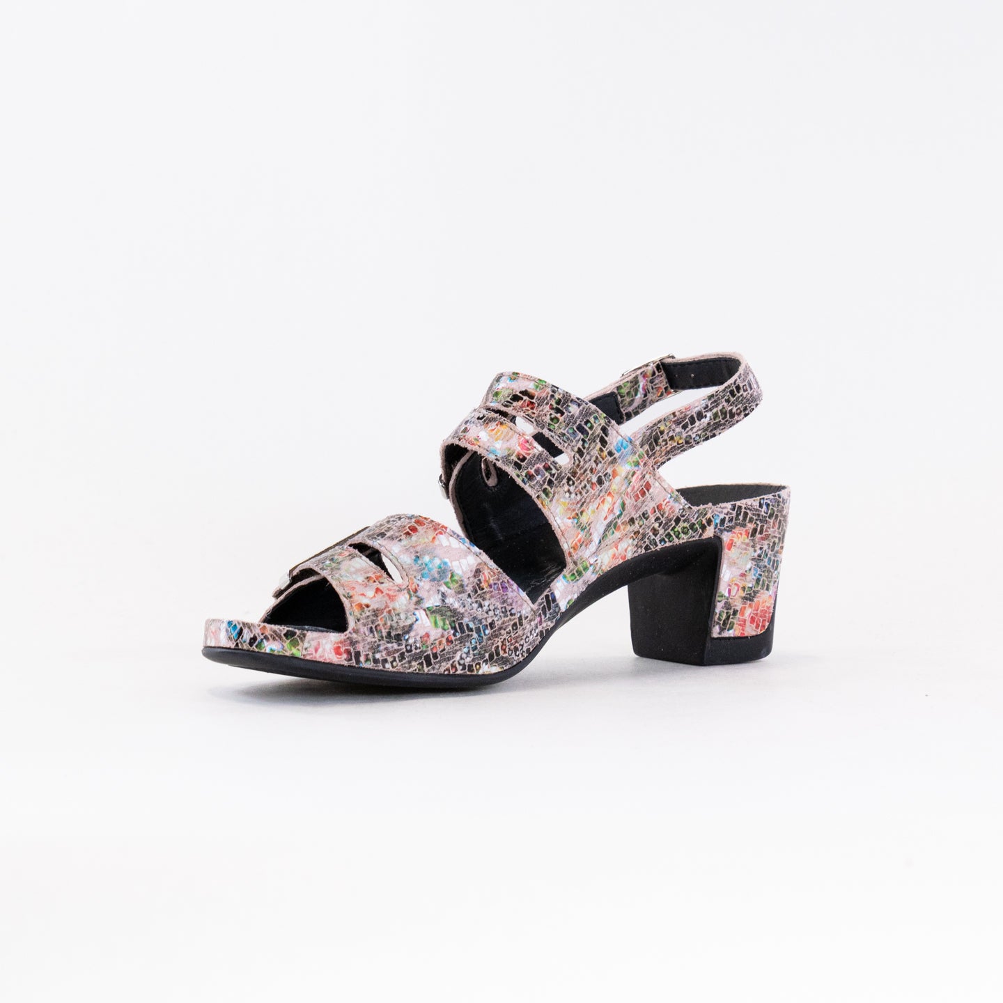 Multicolor Leather Women's Comfort Sandals by Vital Joy