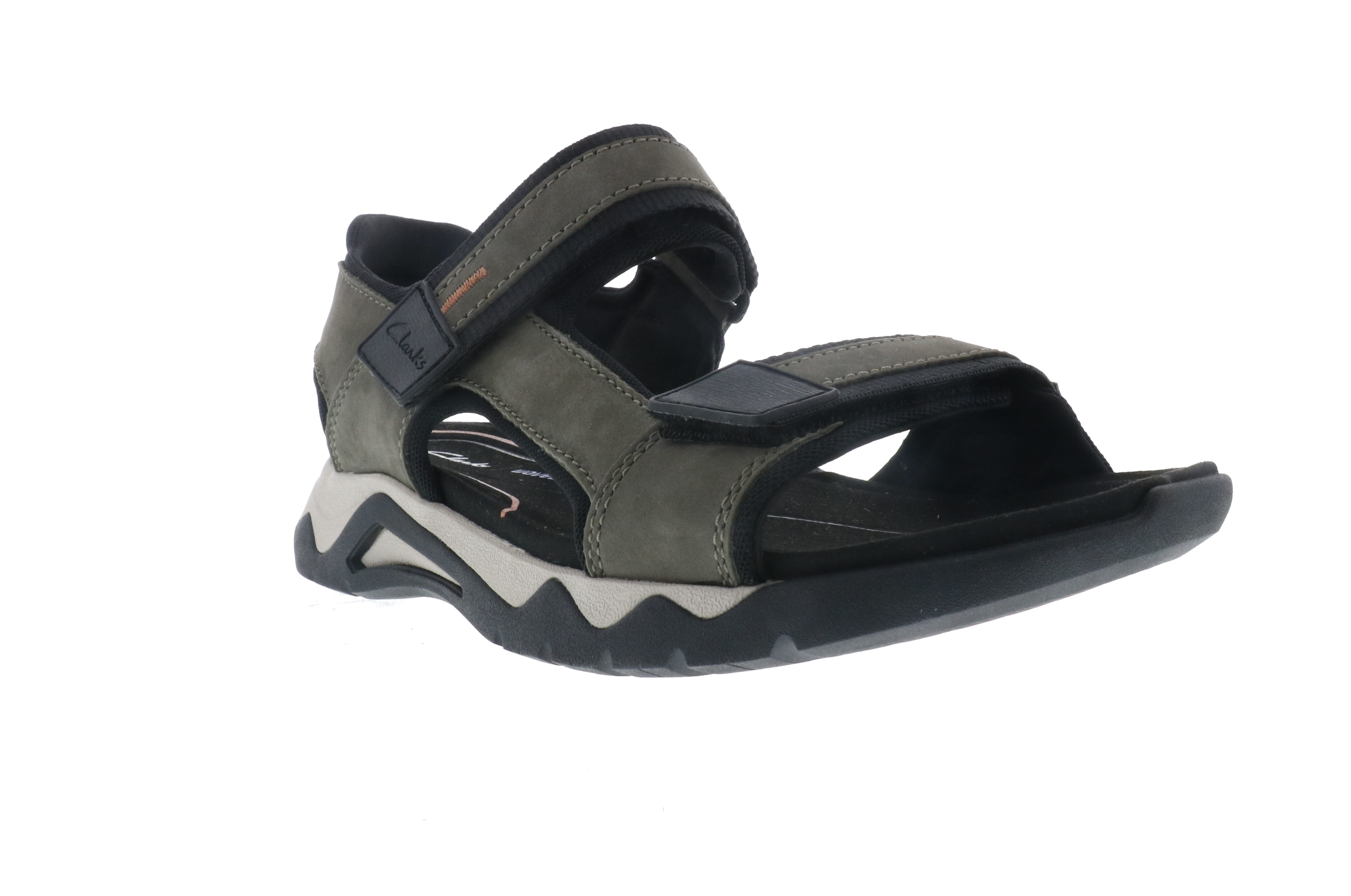 Men's Clarks Wave 2.0 Jump Olive Nubuck Casual Walking Shoes