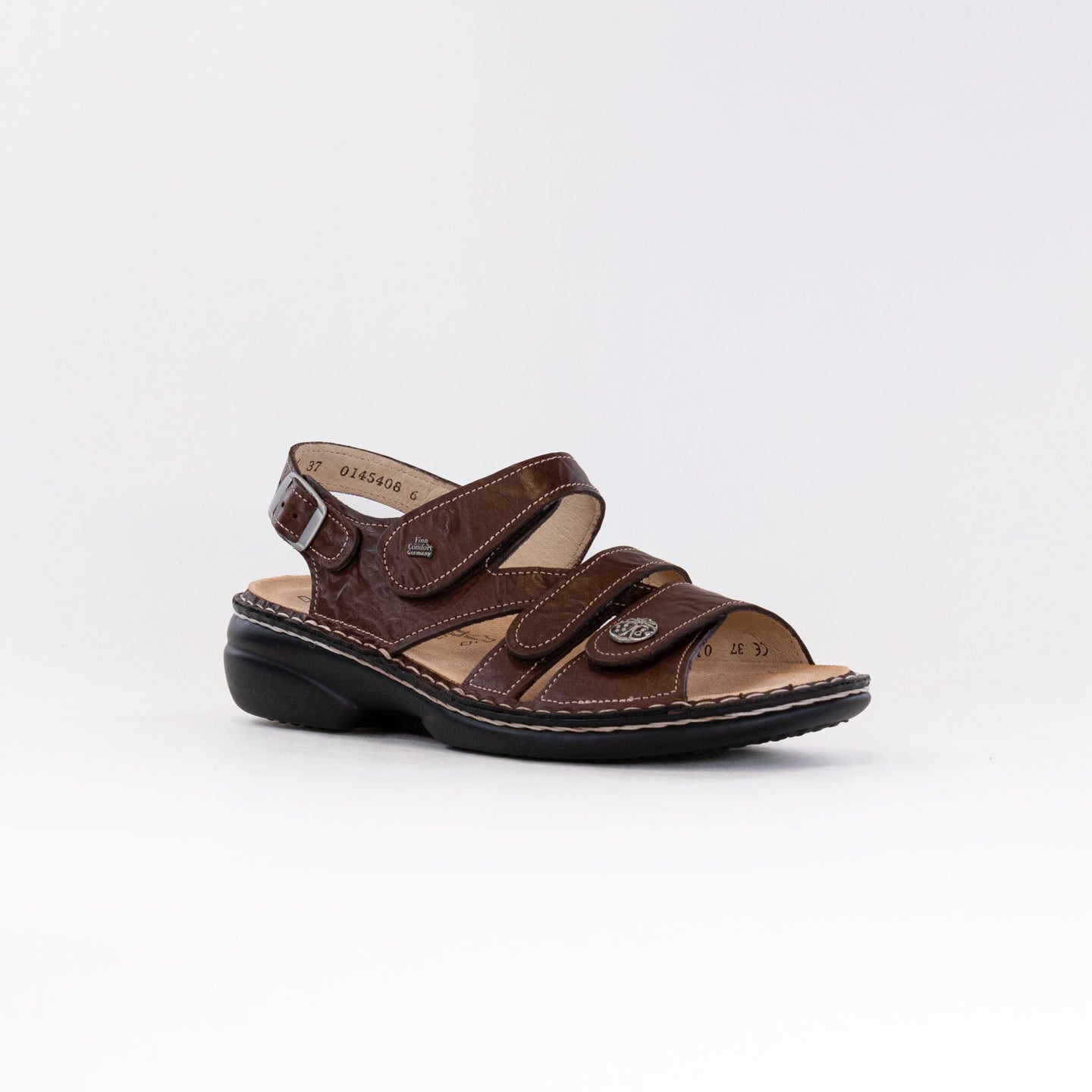 Finn Comfort Women's Gomera-S Brown Casual Leather Shoes