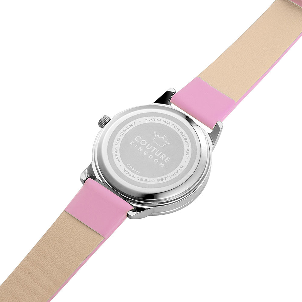 Disney Fashionable SPW002 Minnie Mouse Leather and Stainless - Steel Watch