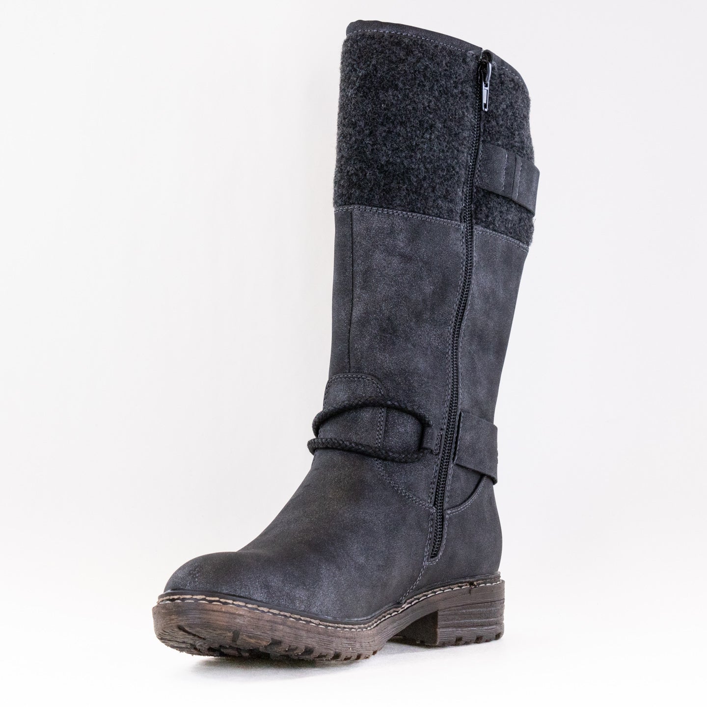 Rieker Women's Dominika 94774 Black Mid - Calf Winter Boots