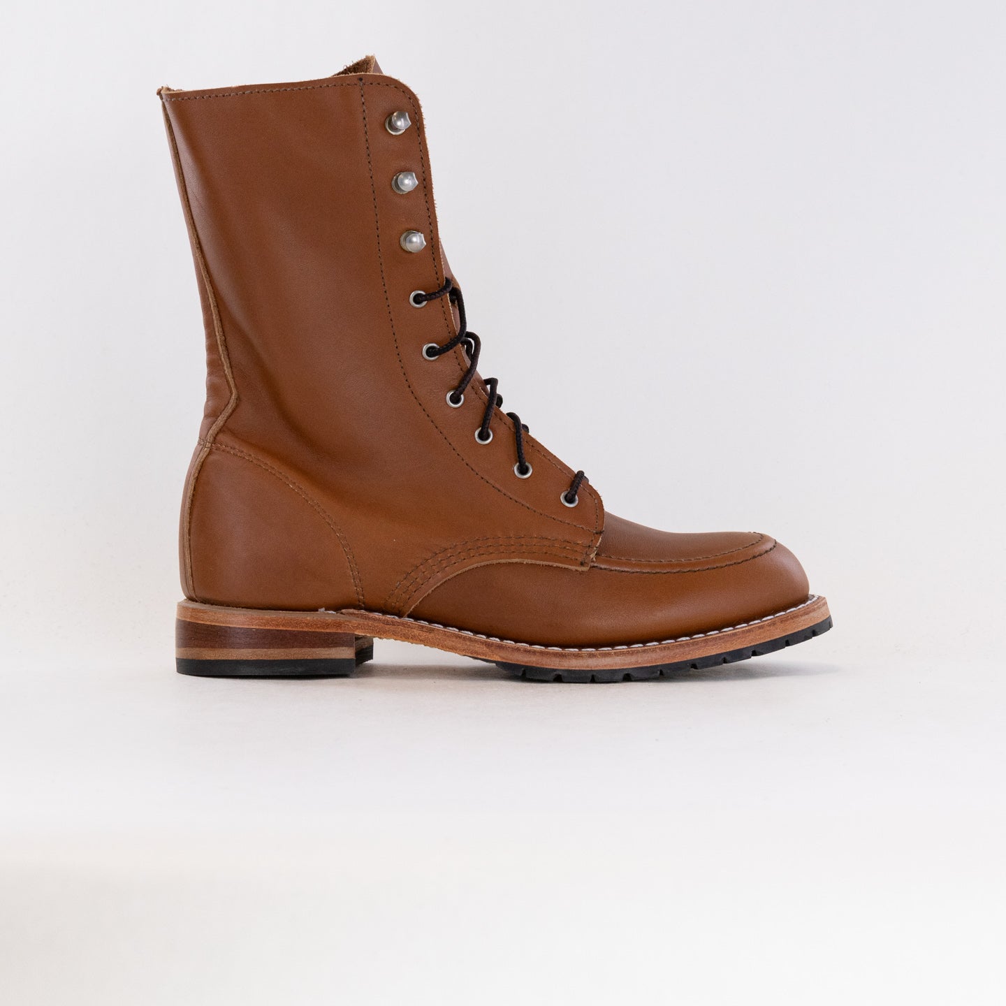 Red Wing Heritage Women's Pecan Leather Gracie Tall 8-Inch Lace-Up Boots