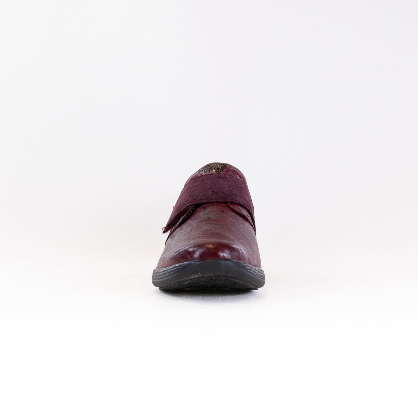 Fidelio Women's Fashionable Wine Leather Mules and Sandals