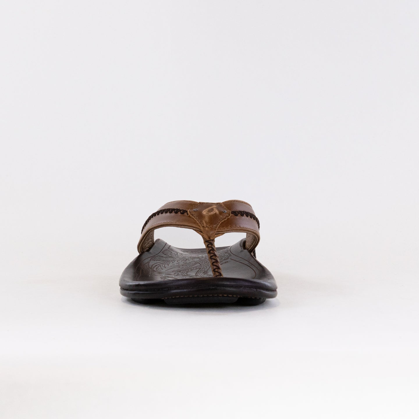 Olukai Men's Mea Ola Sandals in Tan and Dark Java Colors