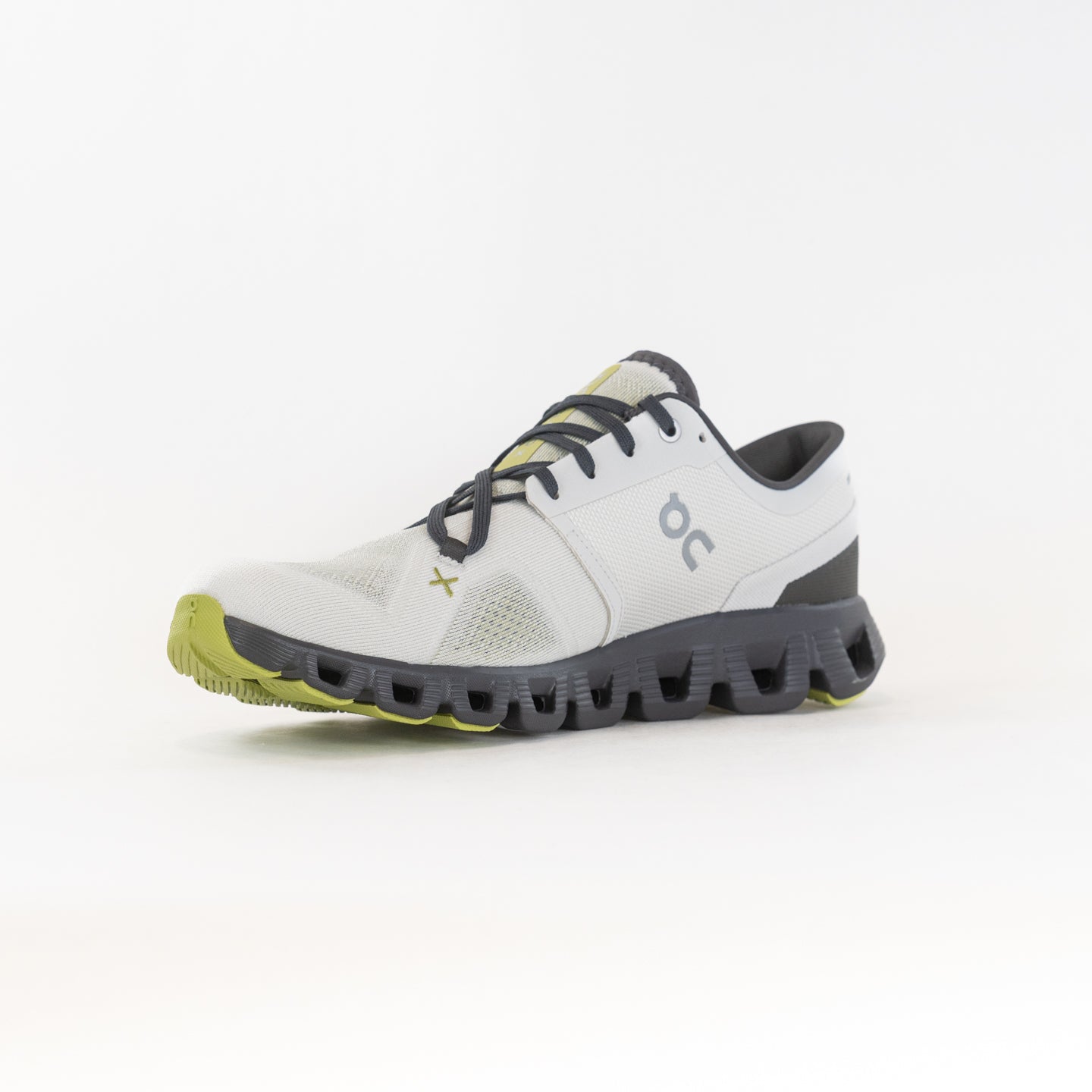 On Men's Cloud X 3 Running Shoes in Ice Eclipse Color