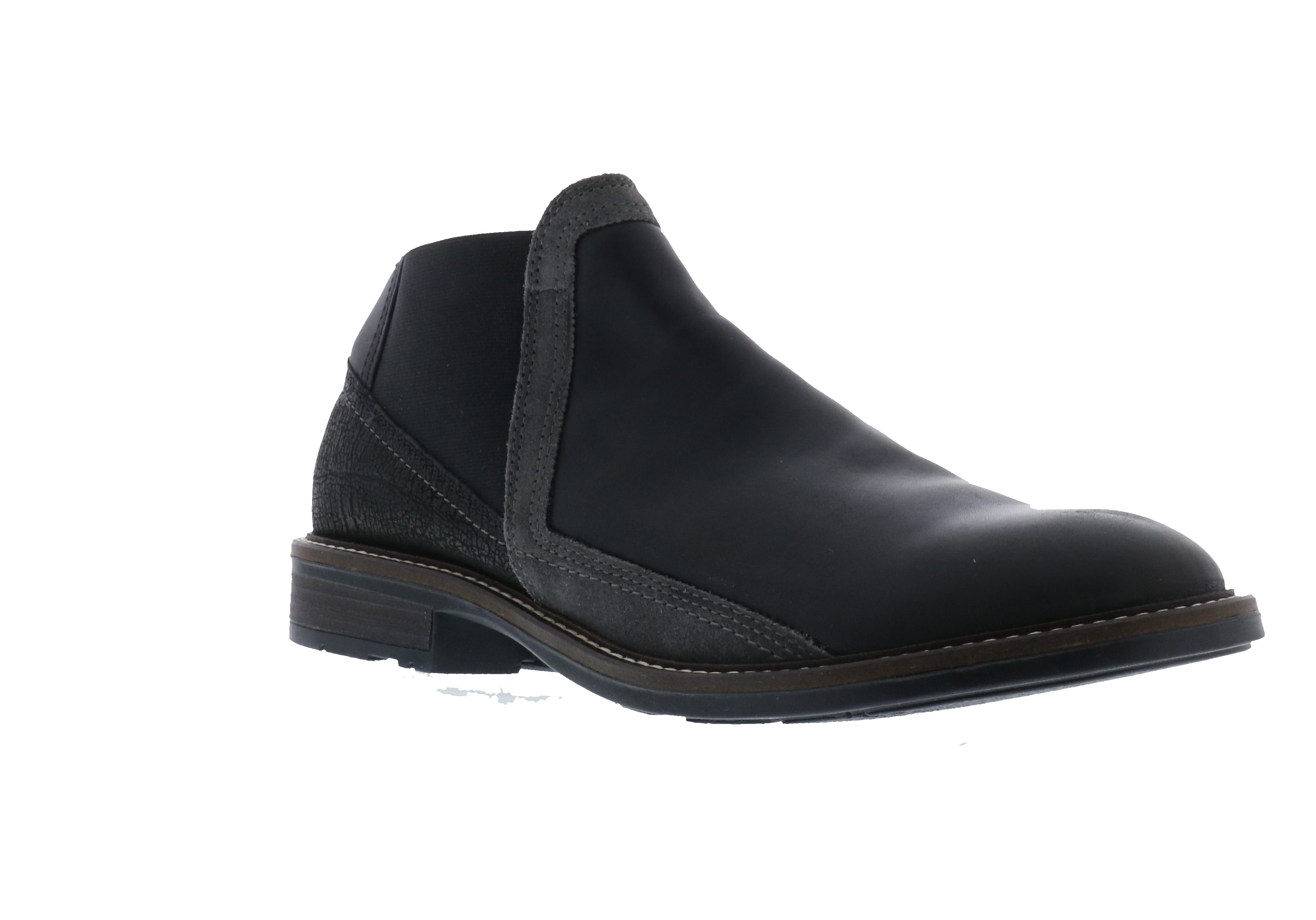 Naot Men's Black Grey Combo Stylish Ankle Business Boots