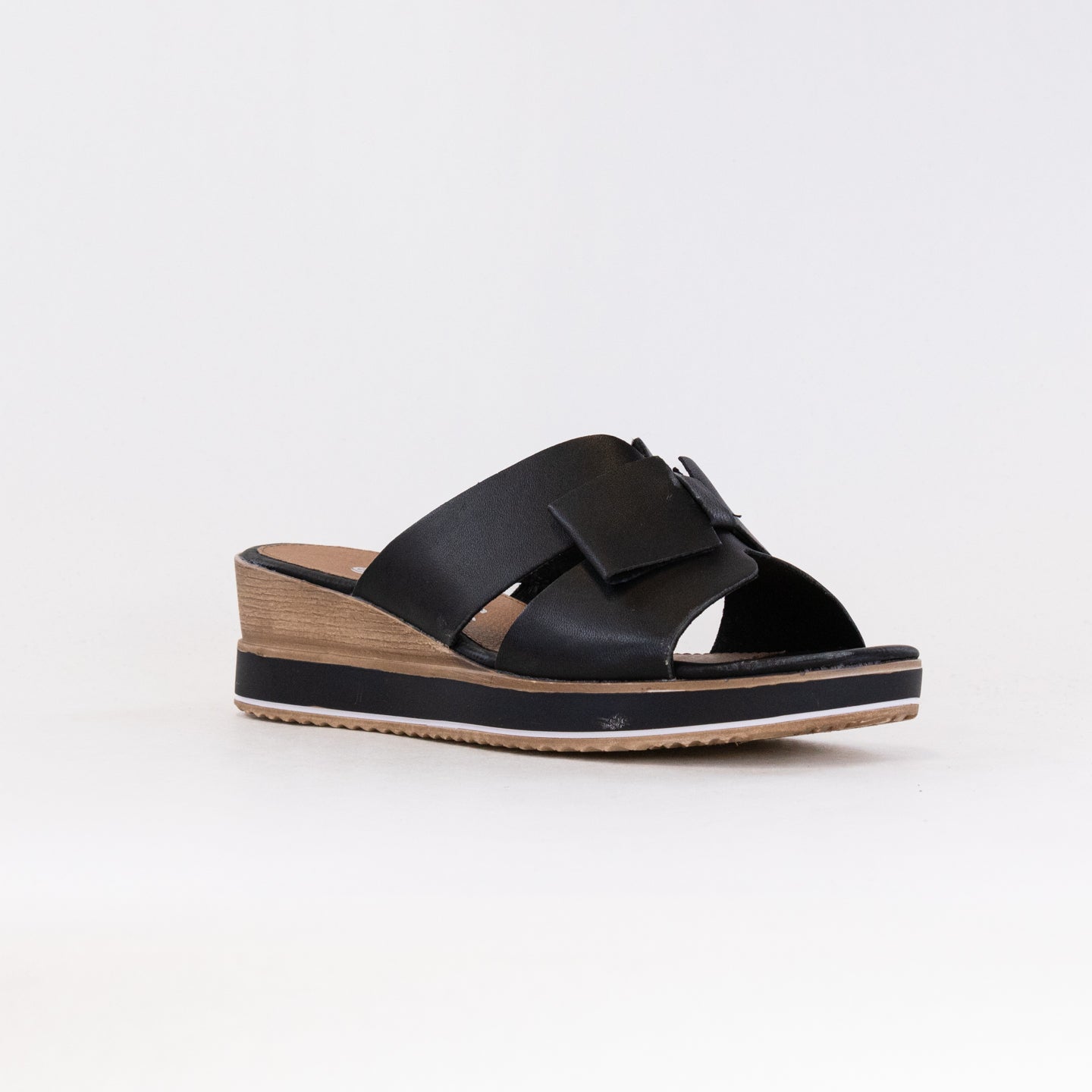 Remonte Jerilyn 56 Women's Black Comfort Sandals with Wedge Heel