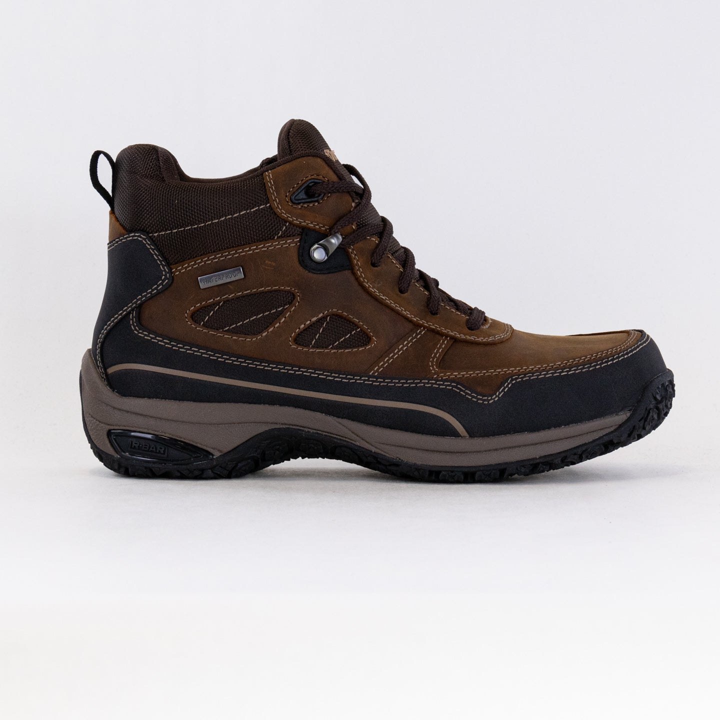 Men's Brown Dunham Cloud Plus Mid II Waterproof Boots for Everyday Wear