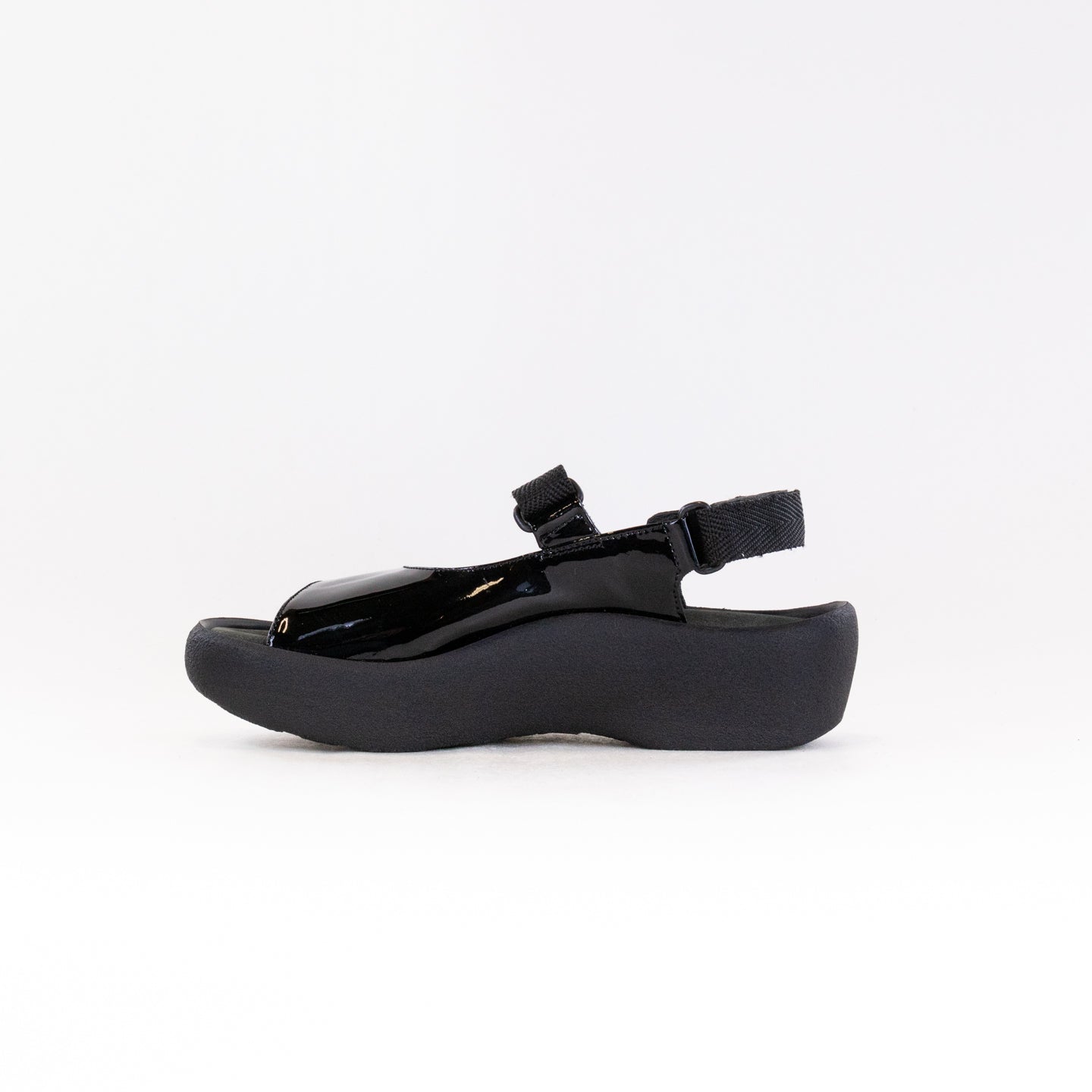 Wolky Women's Black Patent Jewel Sandals - Comfortable and Stylish