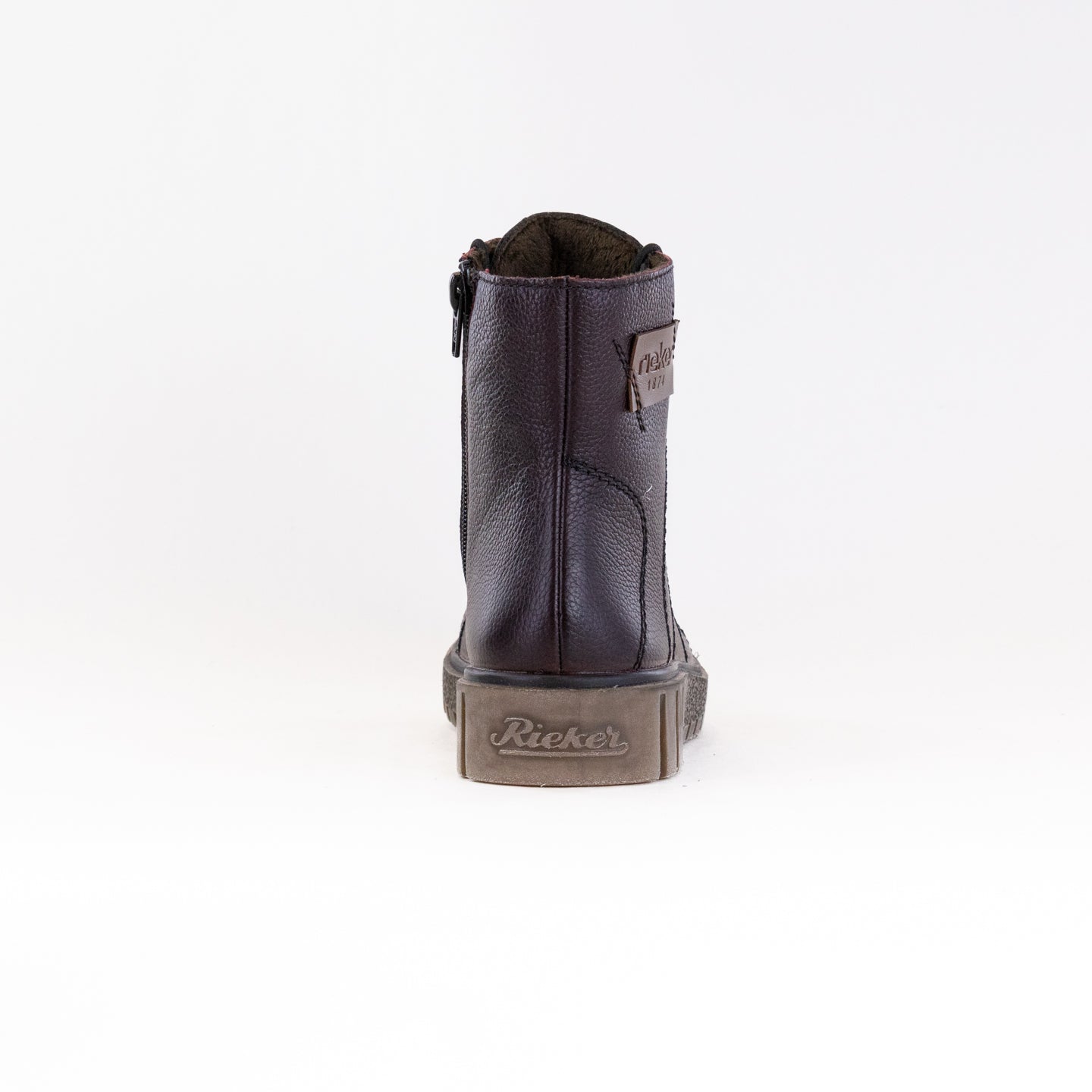 Rieker Women's Y3421-35 Water-Resistant Lace-Up Boots in Brown