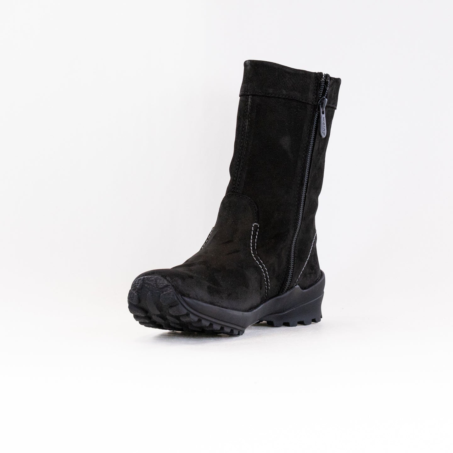 Wolky Women's Bryce WR Black Oiled Leather Winter Water-Resistant Shoes
