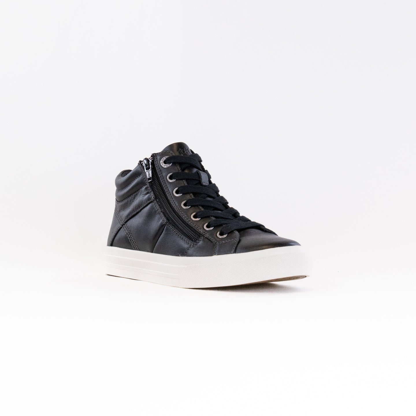 Black Women's Taos High Top Lace Up Leather Winning Sneakers