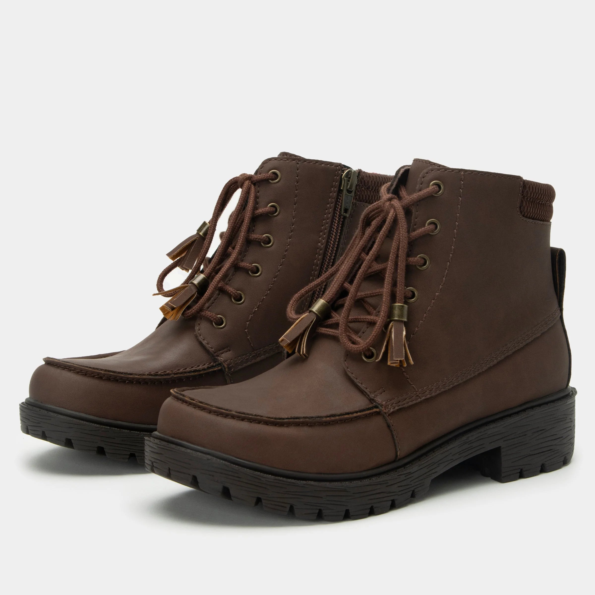 Women's Alegria Chevon Boots in Relaxed Cocoa Color