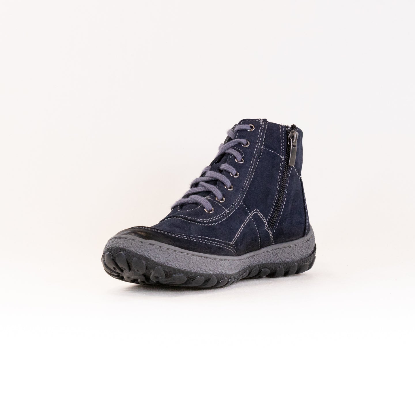 Women's Blue Nubuck V-Italia 641 Kiki Comfortable Walking Shoes