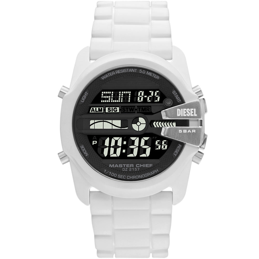Diesel DZ2157 Master Chief Digital Watch for Men with 44mm Stainless Steel Case