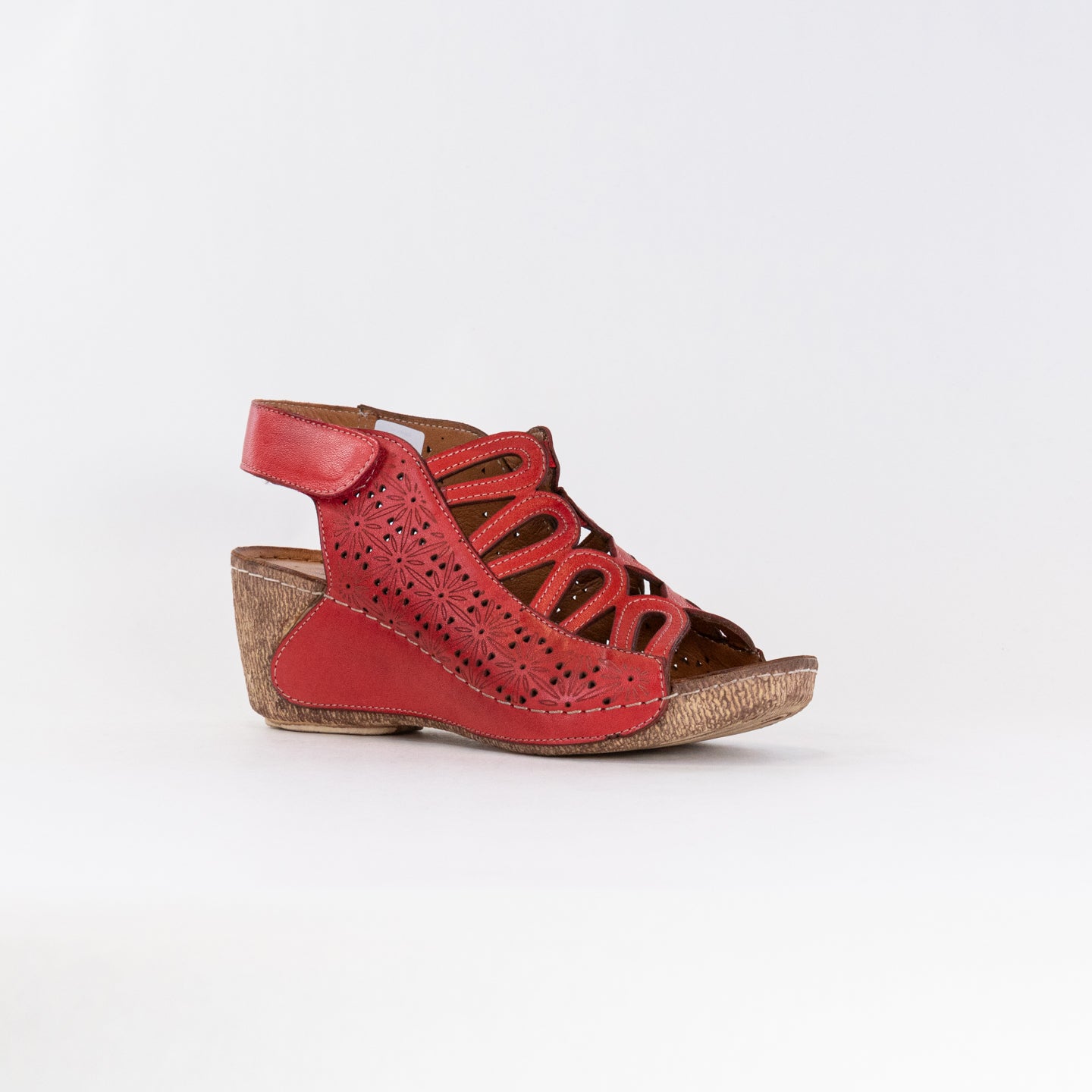 Spring Step Women's Red Inocencia Premium Leather Sandals