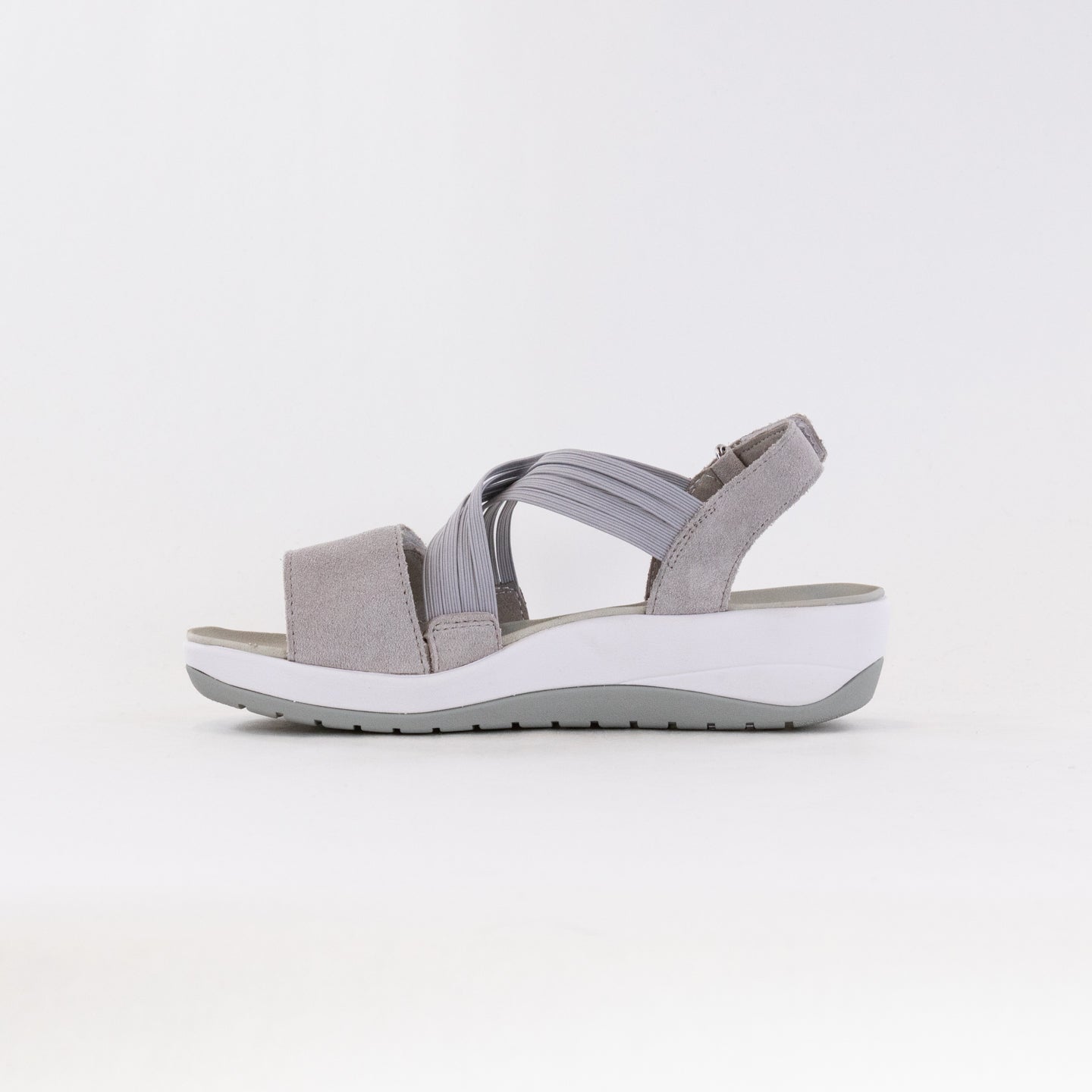 Women's Adjustable Ara Niles Platform Sandal in Pebble Color