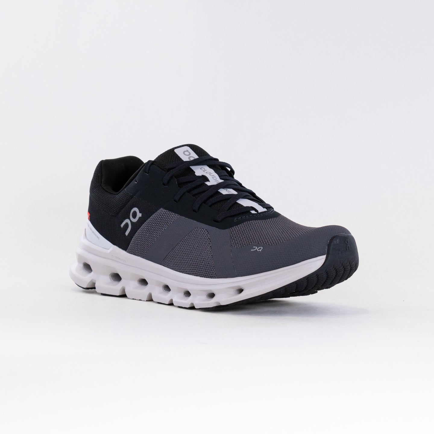 Men's On Cloudrunner Wide Running Shoes in Eclipse/Frost Color Scheme