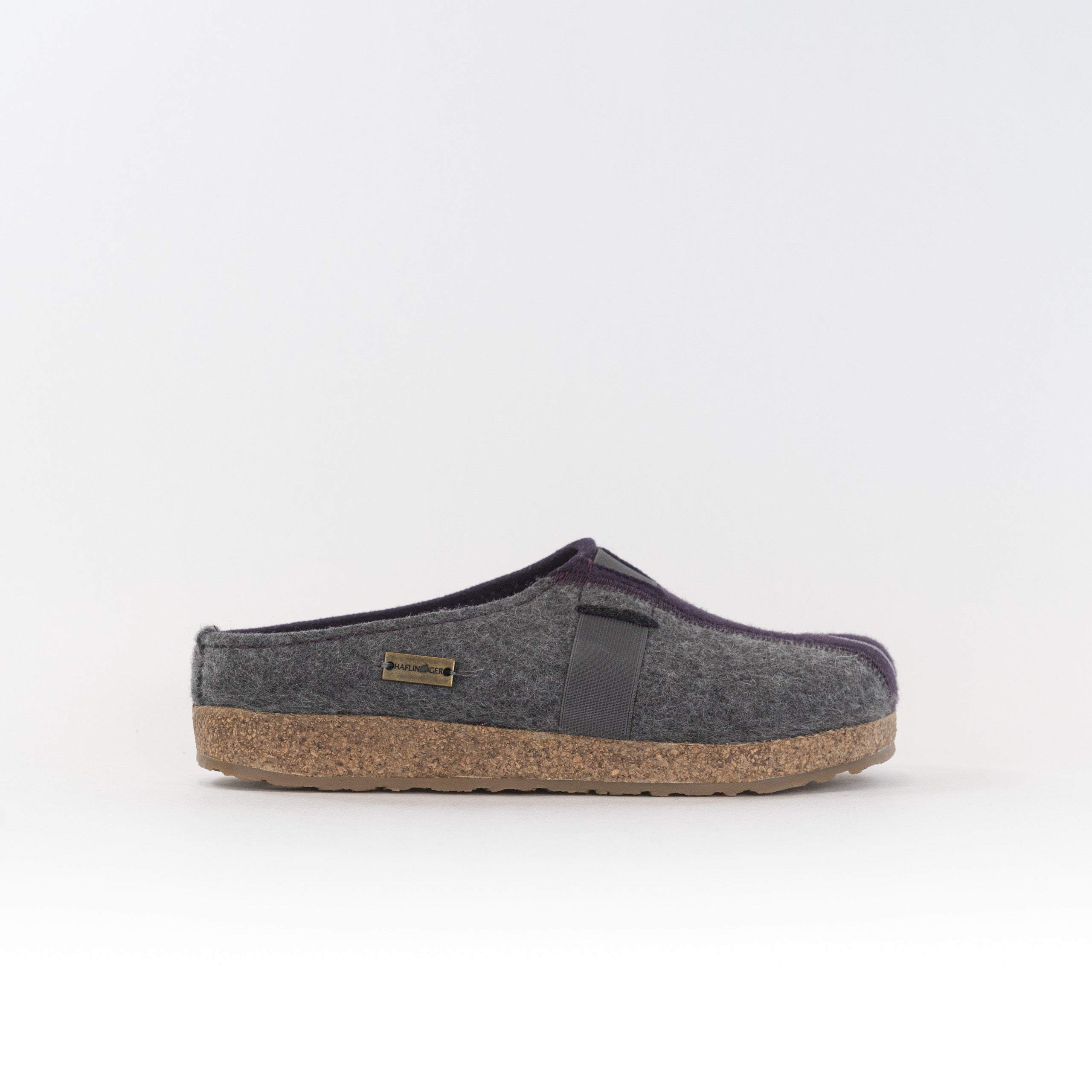 Women's Haflinger Magic Clogs in Stylish Grey and Eggplant Colors