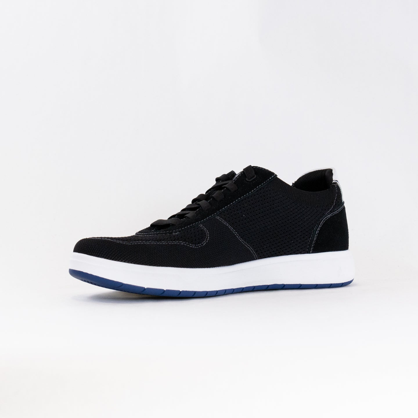 Florsheim Men's Heist Black/White Knit & Suede Sneakers