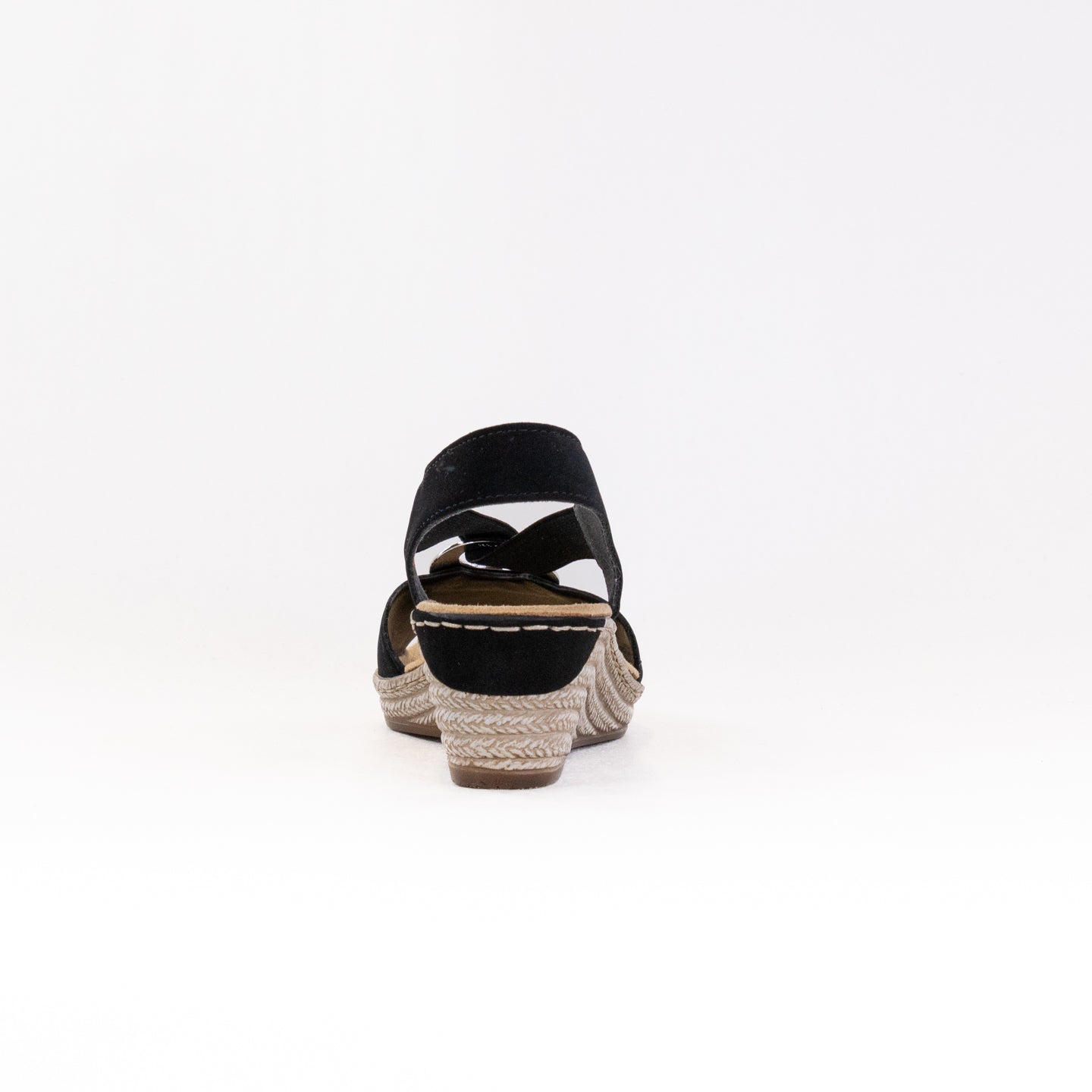 Stylish Women's Black Rieker Fanni Sandals for Summer