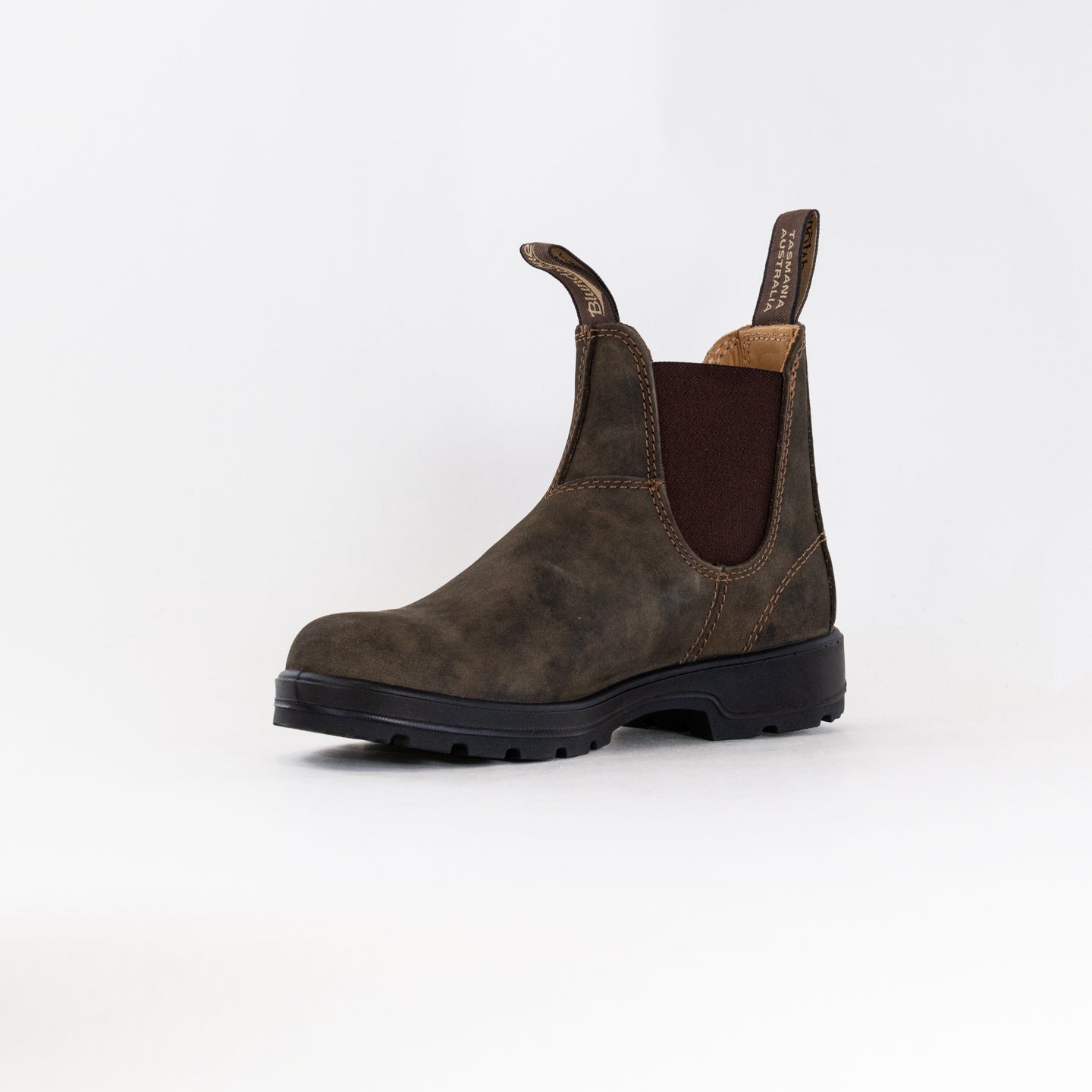 Blundstone Unisex Chelsea Boots 585 in Rustic Brown Color