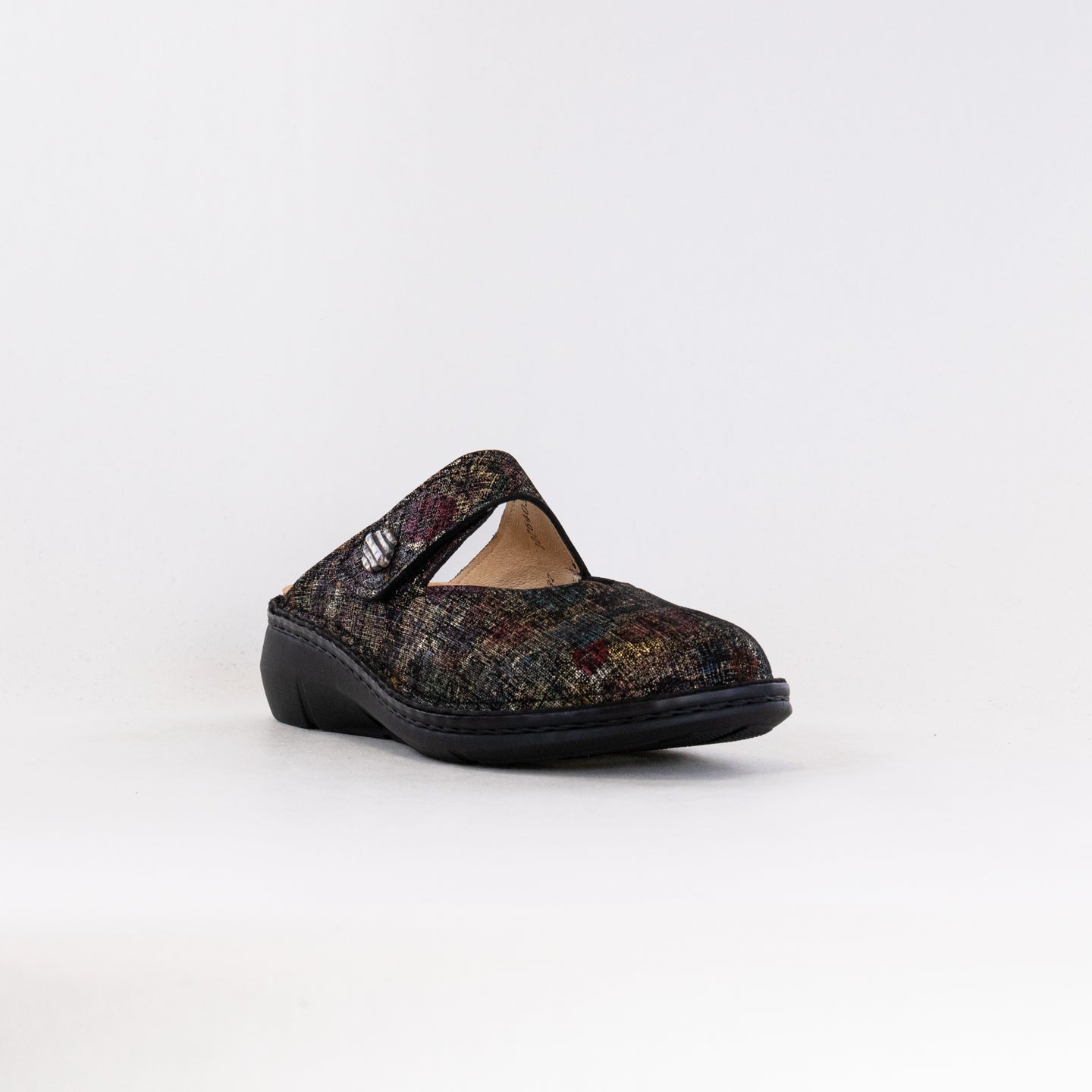 Women's Finn Comfort Roseau Multi - Brown Premium Leather Clogs