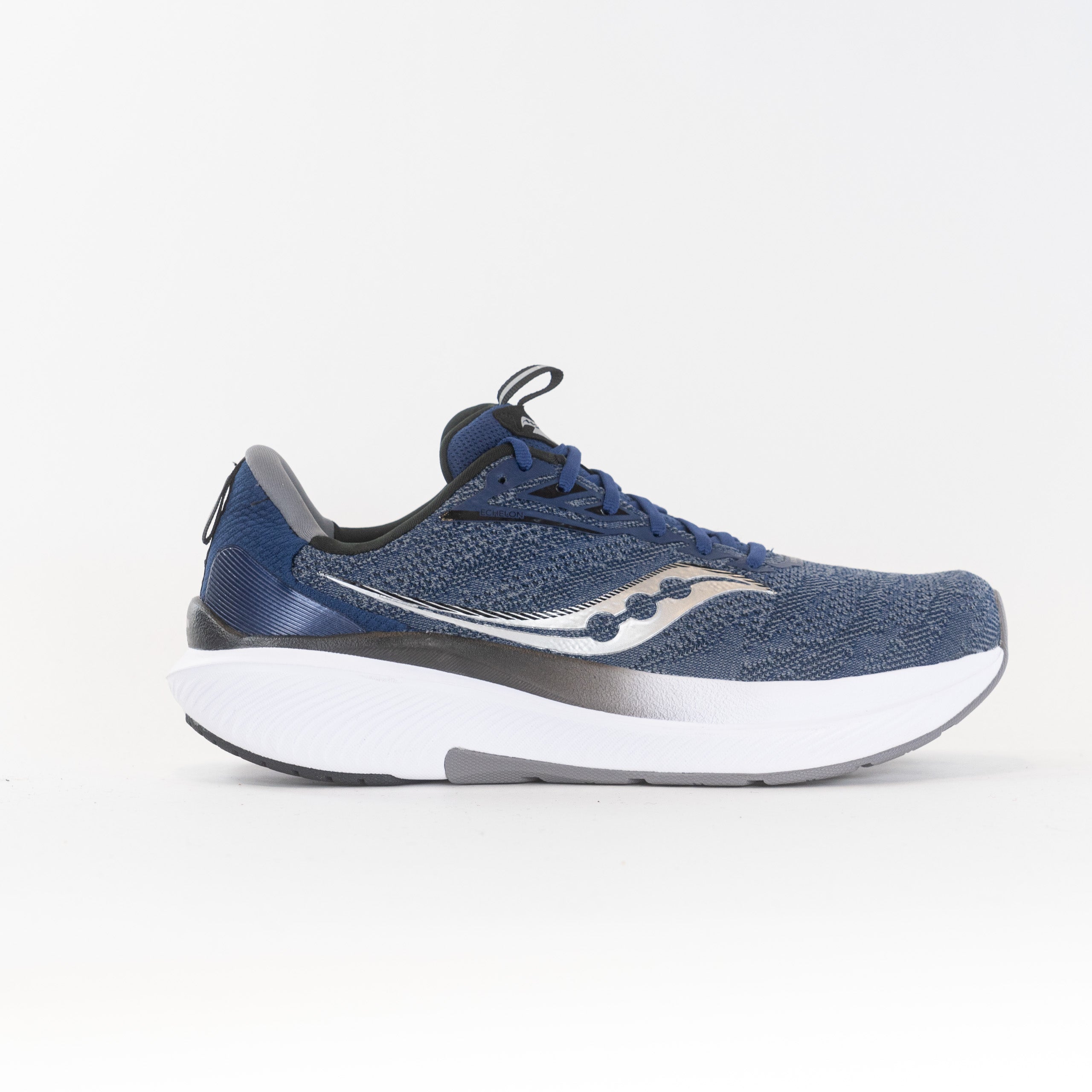 Saucony Men's Echelon 9 Running Shoes in Indigo/Black - Maximum Comfort