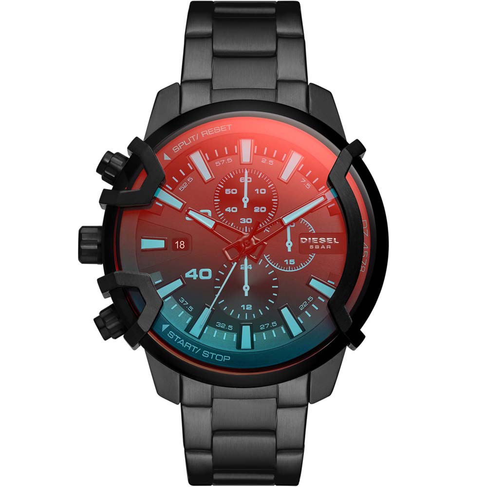 Diesel Men's DZ4578 Griffed Stylish Black Wristwatch for Active Lifestyles