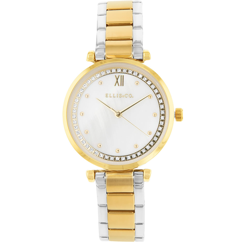 Ellis & Co Two - Tone Stainless Steel Stylish Women's Stella Watch