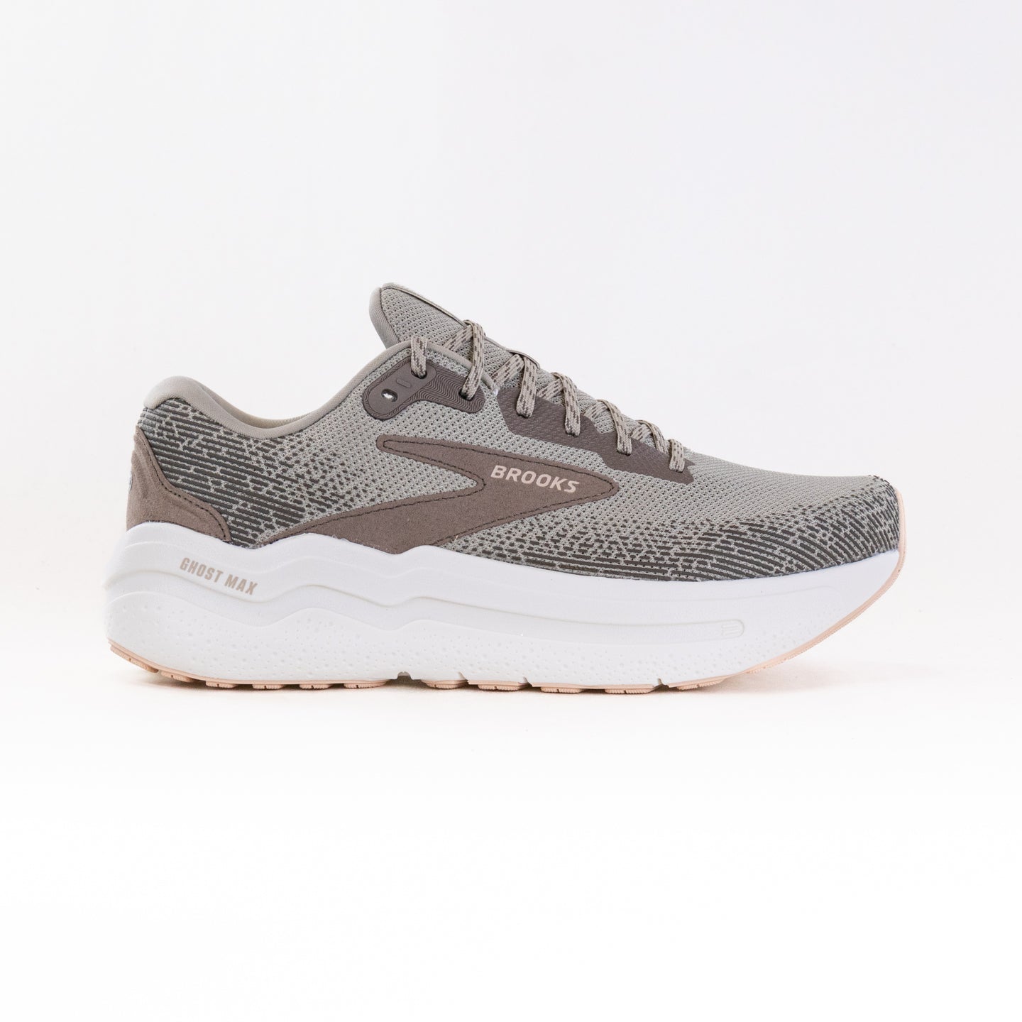 Men's Brooks Ghost Max 2 Road Running Shoes - London Fog/Falcon/Coconut