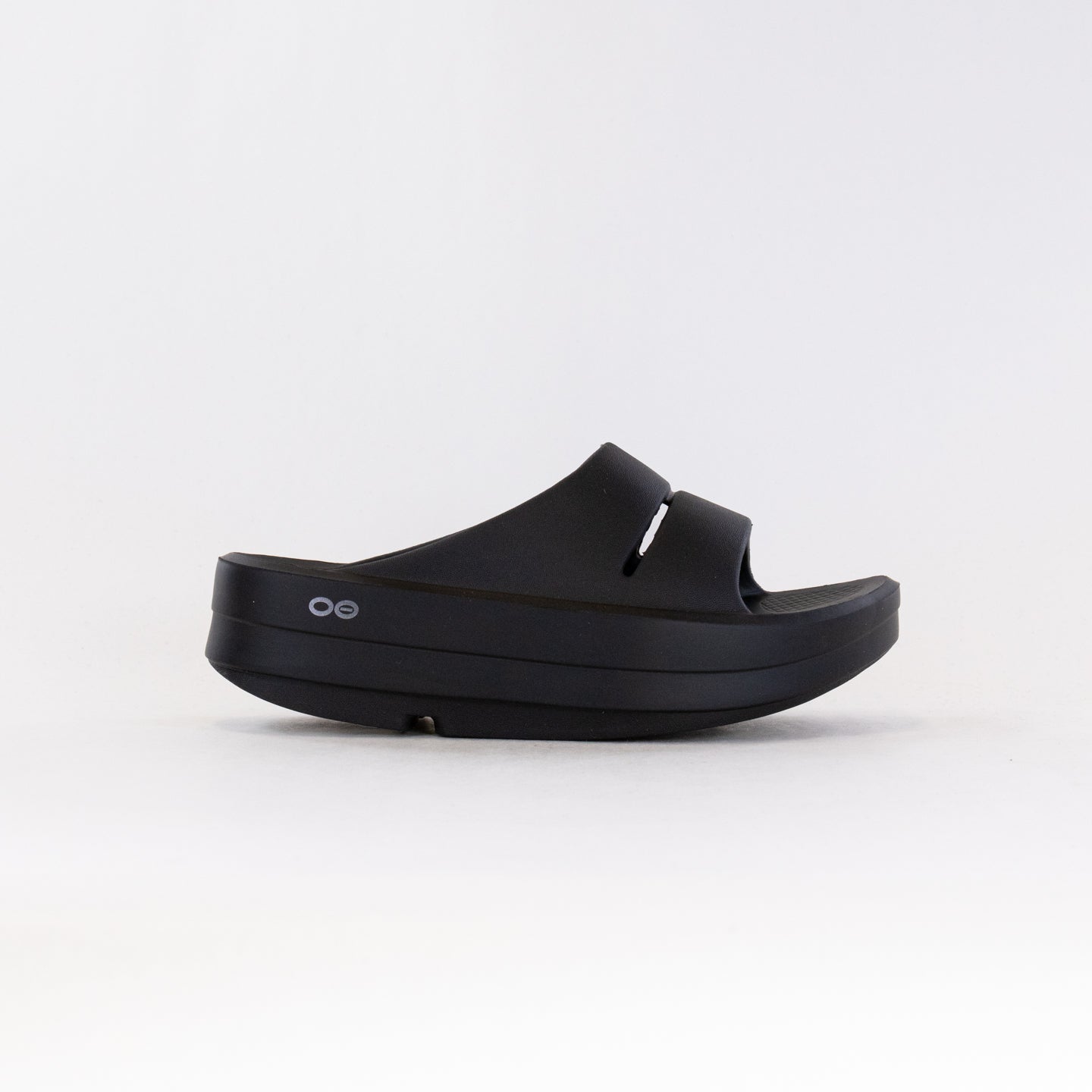 Stylish Women's Black OOFOS OOMega Ooahh Sandals for Active Recovery