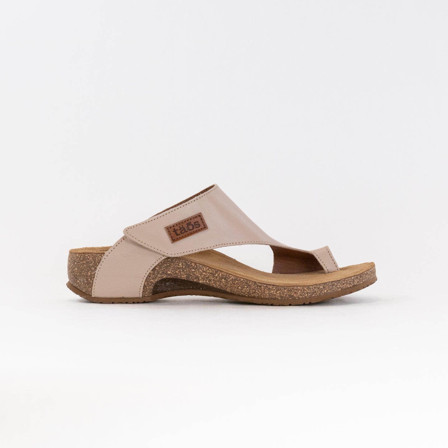 Women's Natural Taos Adjustable Hook & Loop Leather Wedges