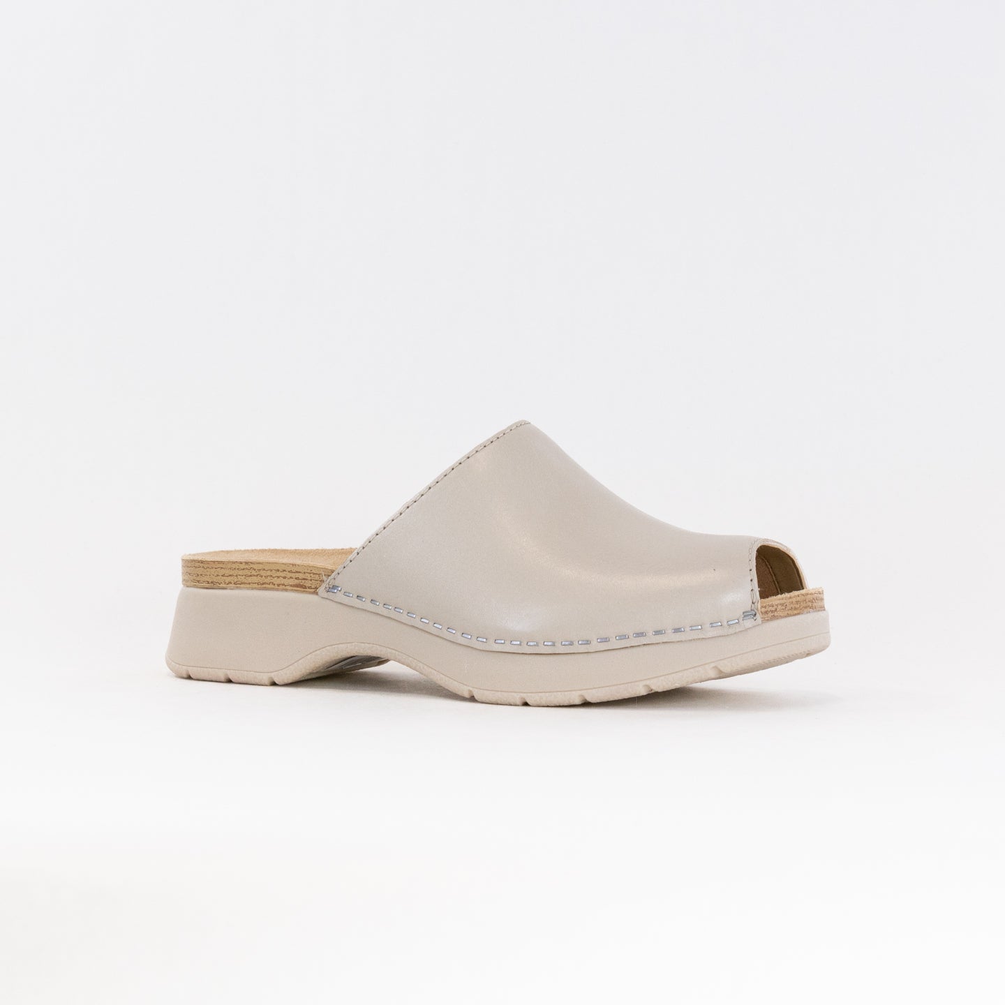 Dansko Women's Ivory Ravyn Nappa Peep Toe Sandals