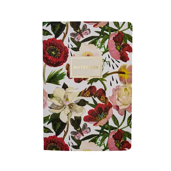 Bruno Visconti's BV Peonies Floral Notebook for Creative Jottings