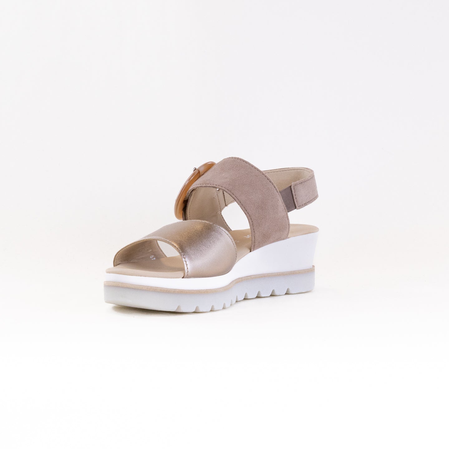 Gabor Women's 64.645 Puder/Rabbit Stylish Adjustable Buckle Sandals