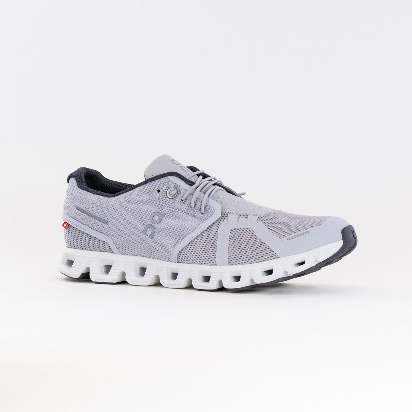 Men's On Cloud 5 Running Shoes in Glacier/White Color Scheme