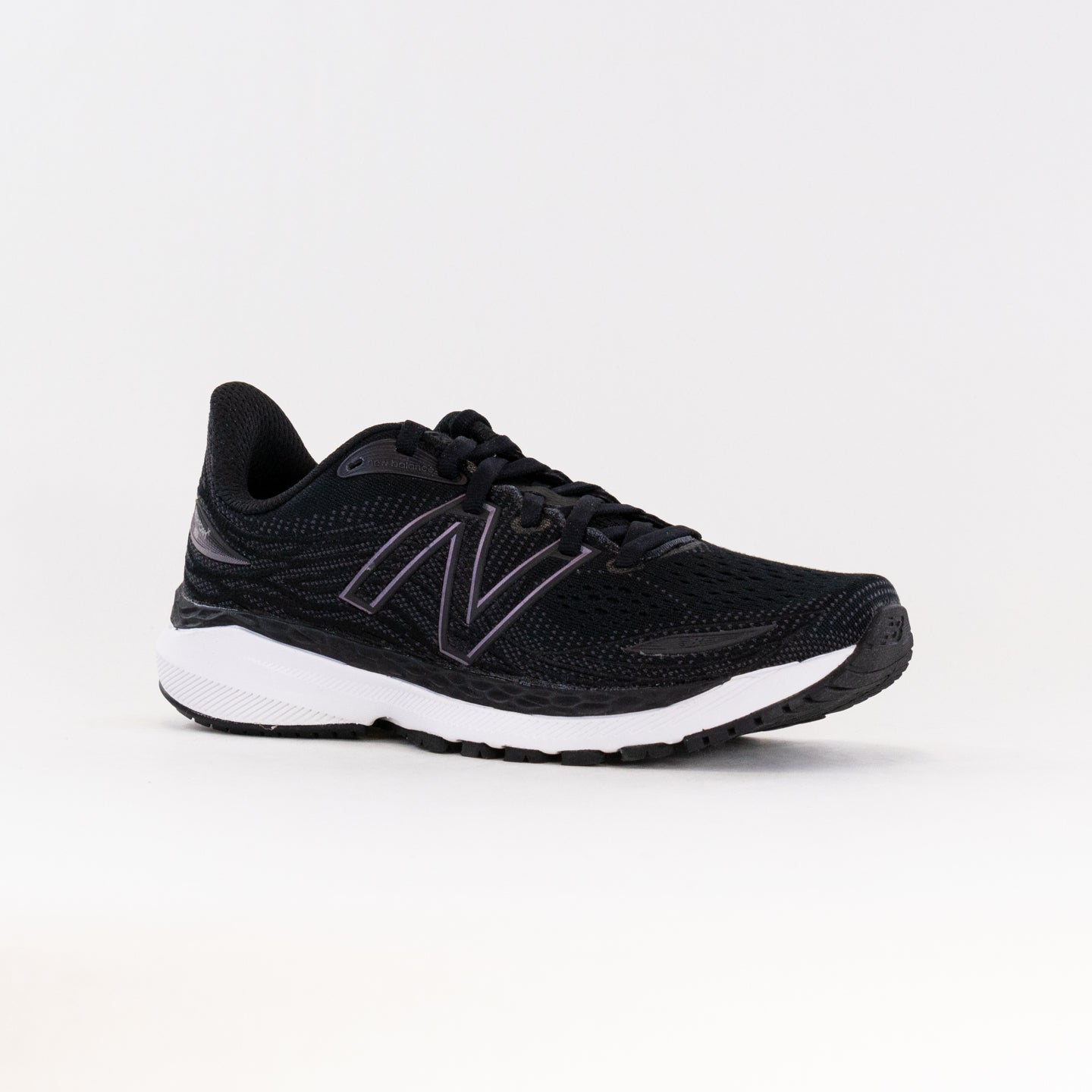 Women's New Balance 860V12 Running Shoes - Stylish Black/White