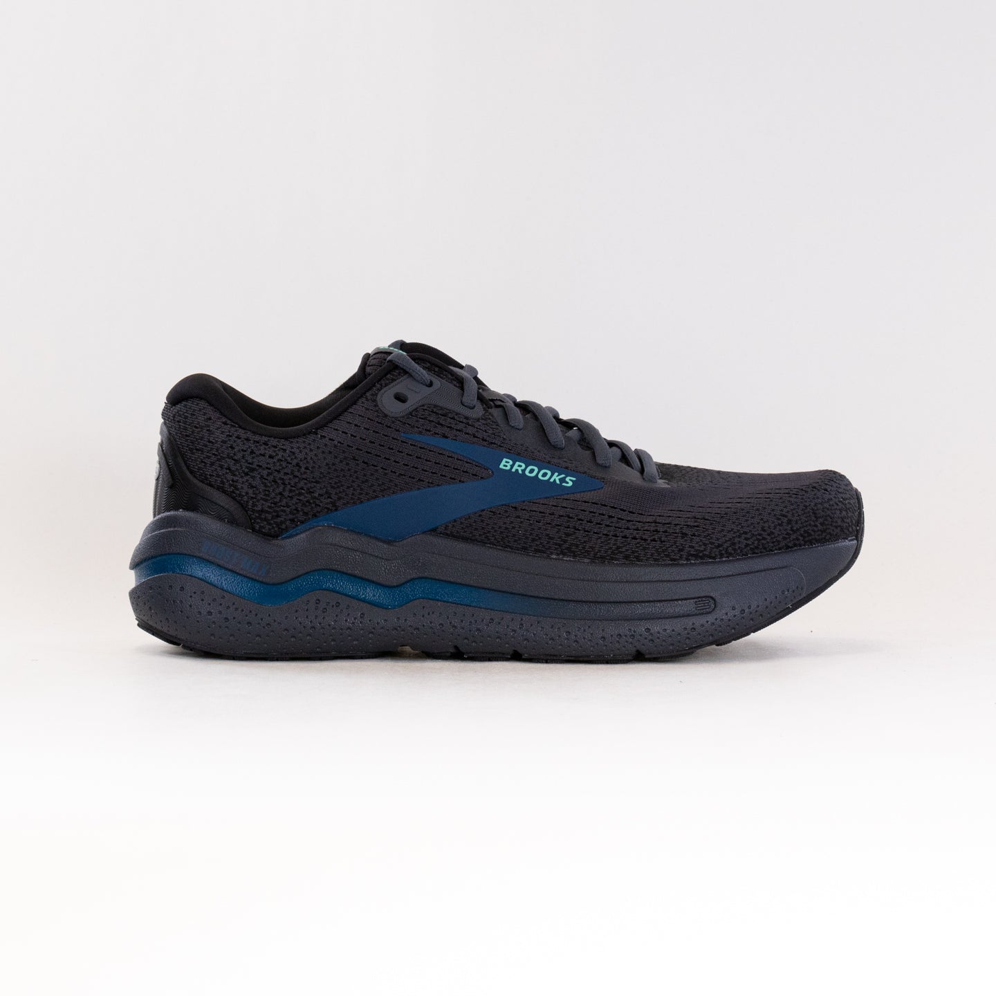 Men's Brooks Ghost Max 2 - Ebony, Cockatoo & Blue Sapphire Running Shoes