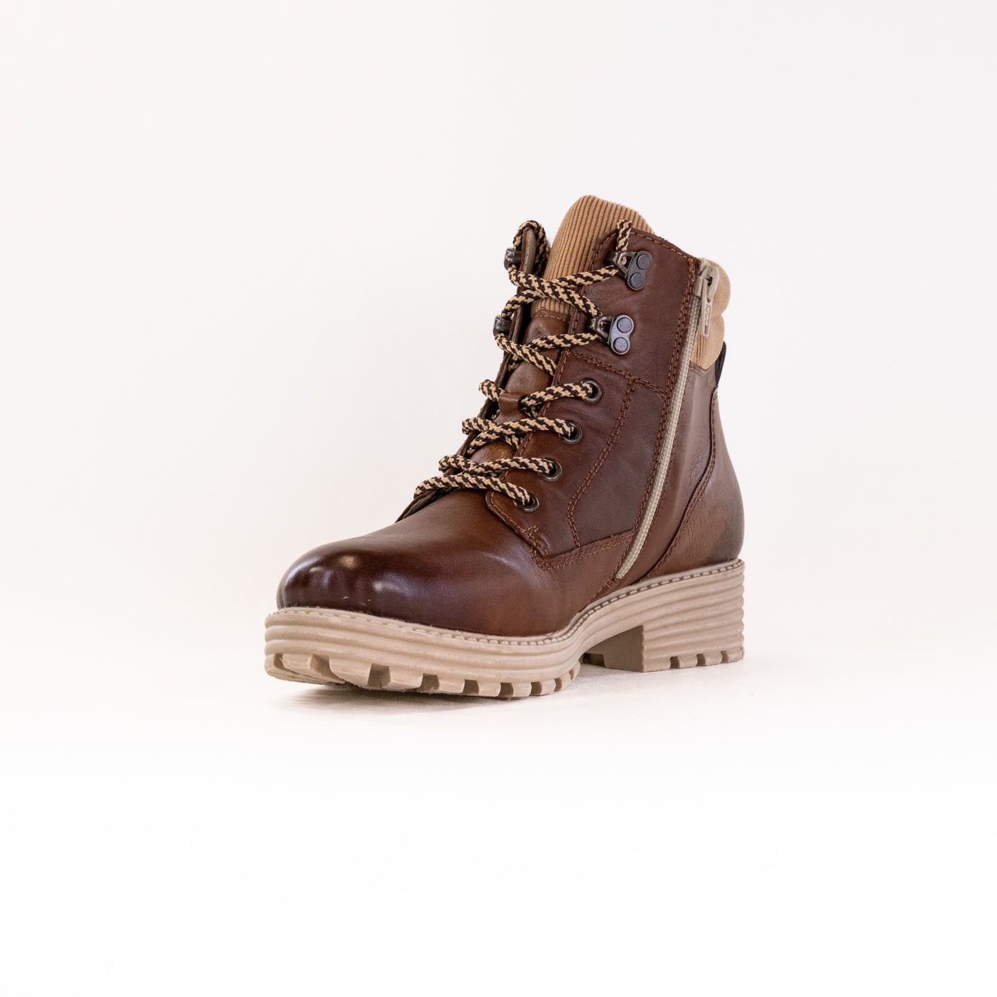 Stylish Women's Brown Remonte D0W75-22 Lace-up Outdoor Boots