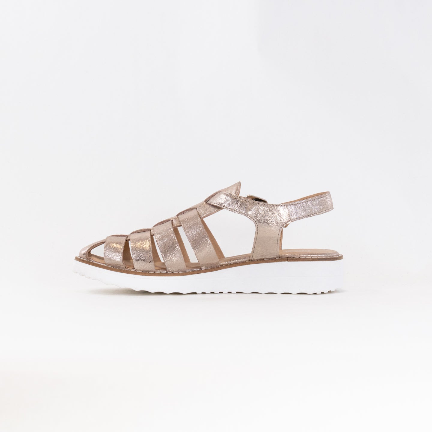 Django And Juliette Women's Oblight Platino Scratch-Resistant Leather Shoes