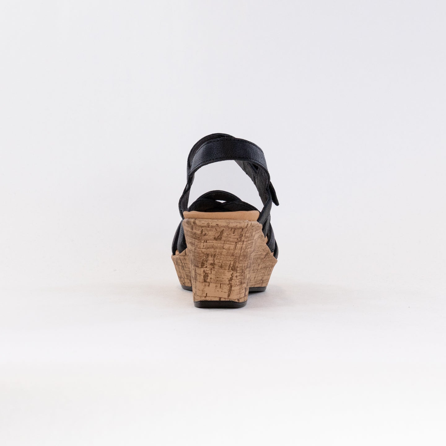 Naot Women's Tropical Black Strappy Wedge Sandals for Resort Wear